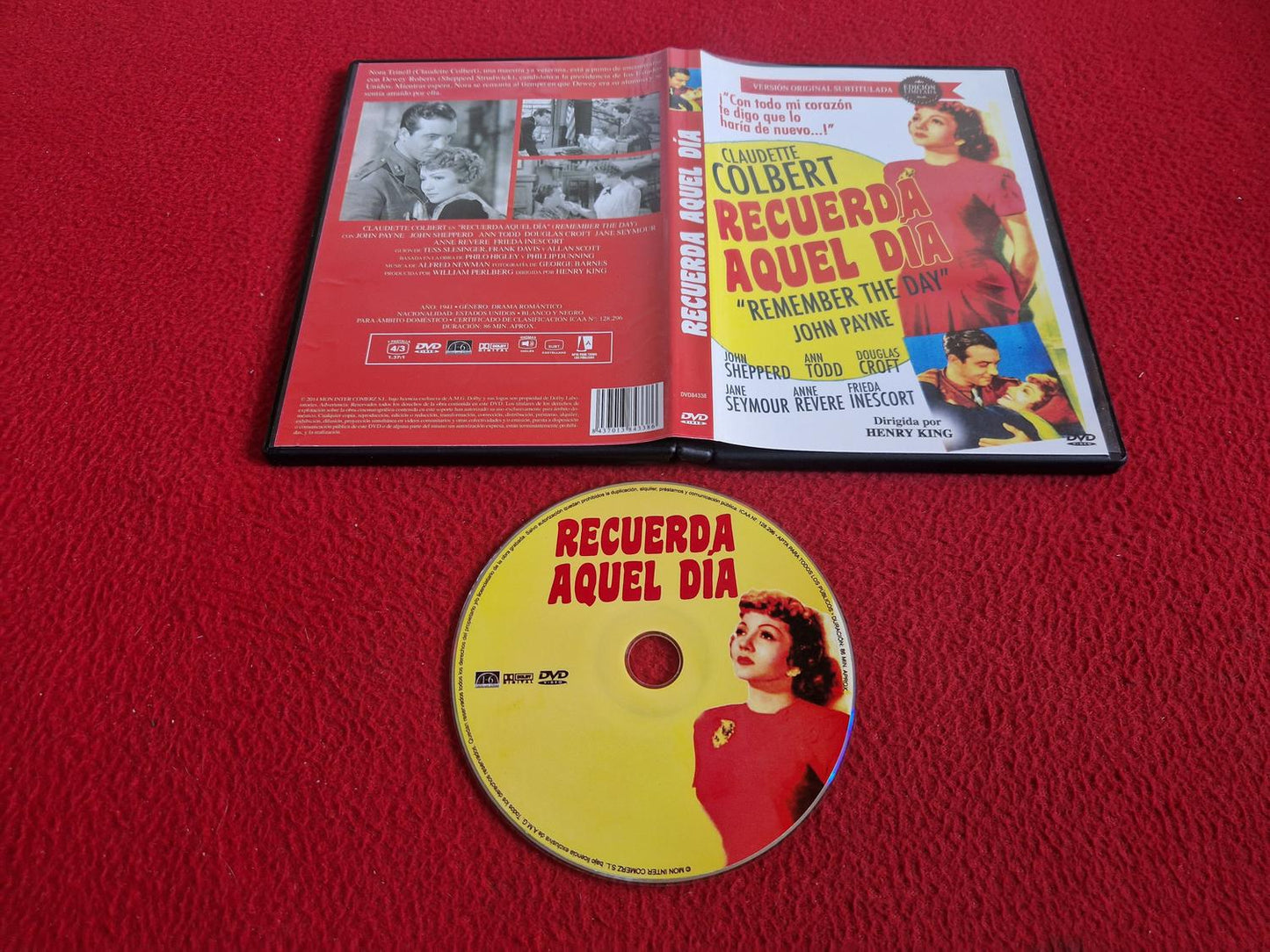 RECUERDA AQUEL DIA (REMEMBER THE DAY) [ ENGELSKT TAL SPANSK TEXT ] DVD