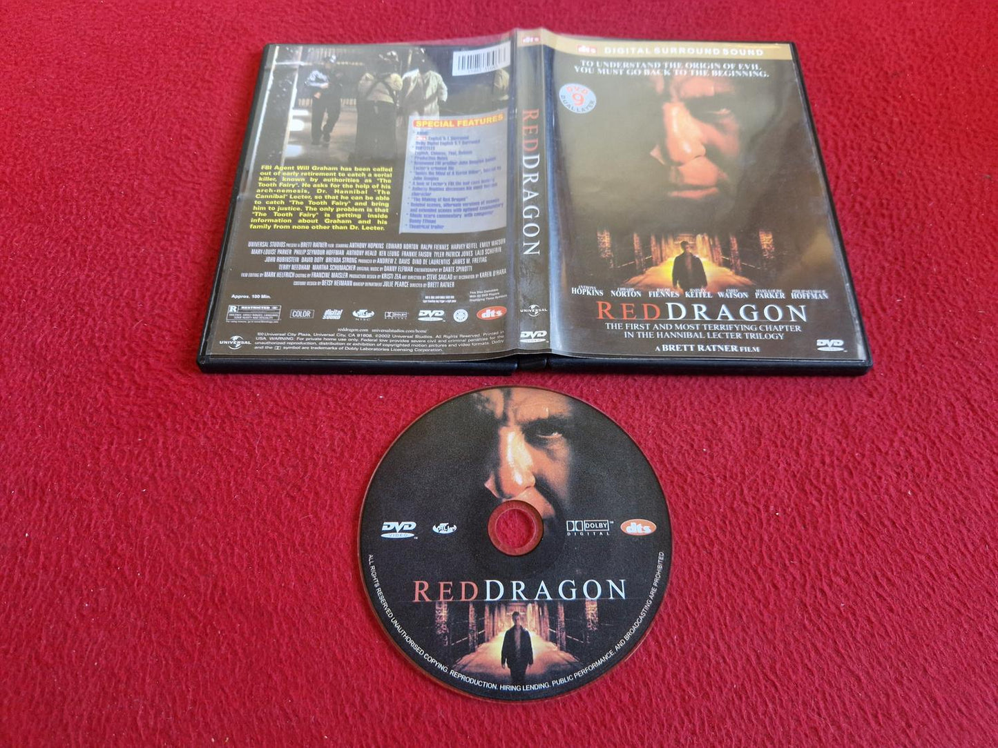 RED DRAGON DVD