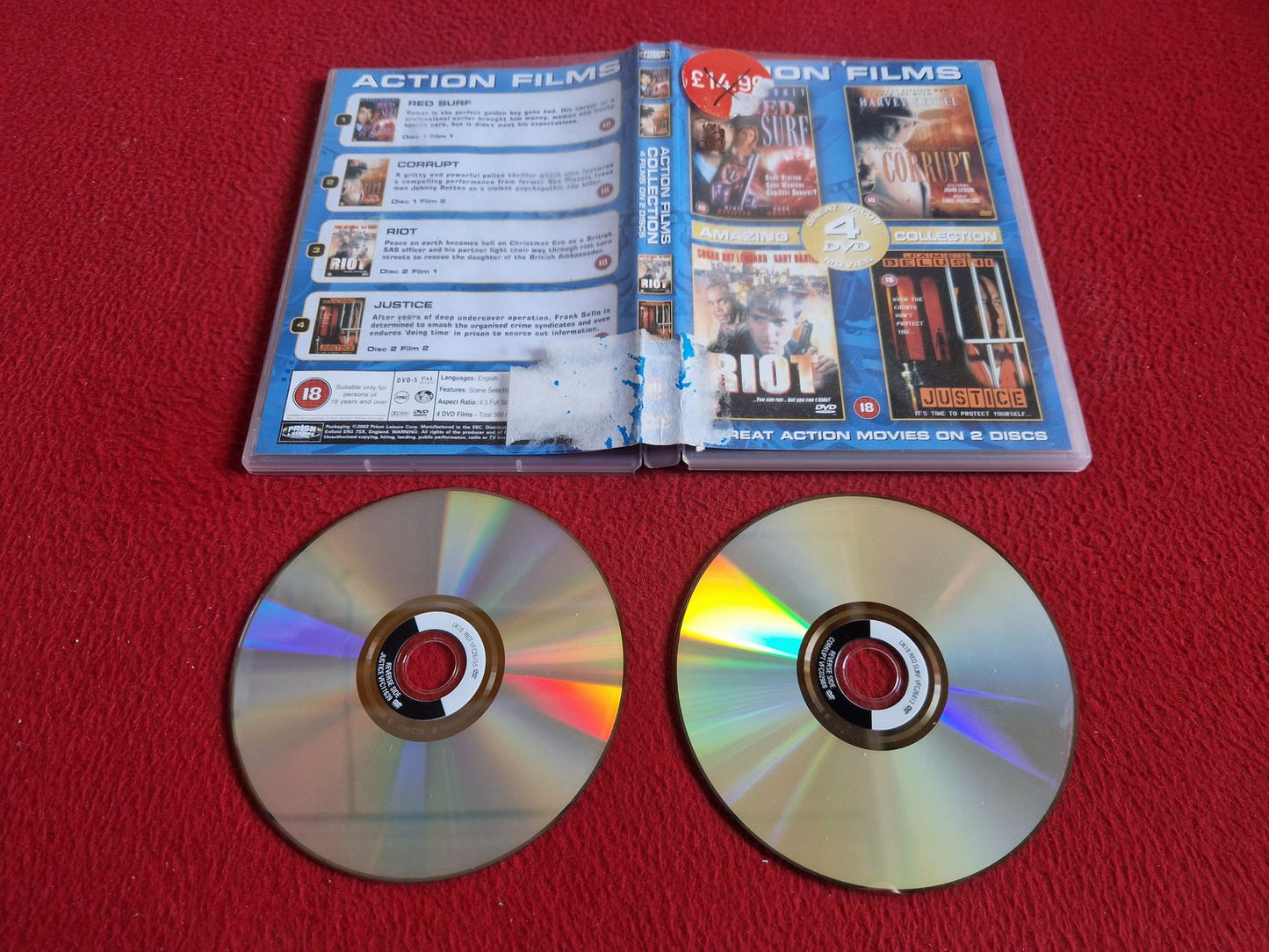 RED SURF / CORRUPT / RIOT / JUSTICE DVD
