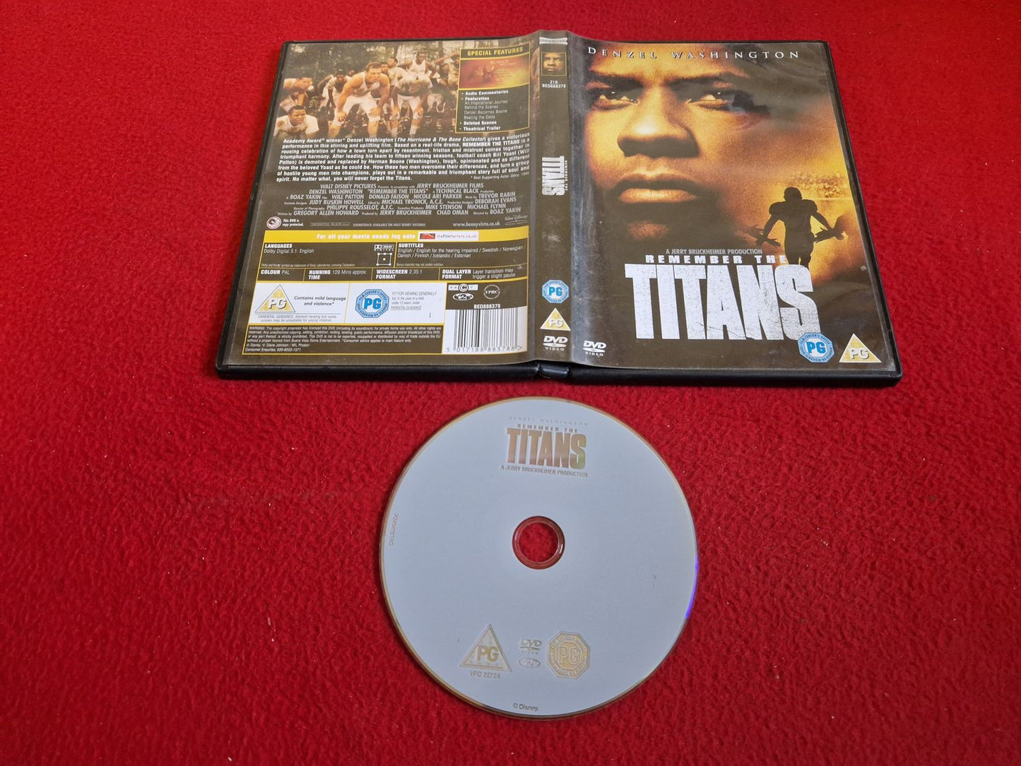 REMEMBER THE TITANS DVD