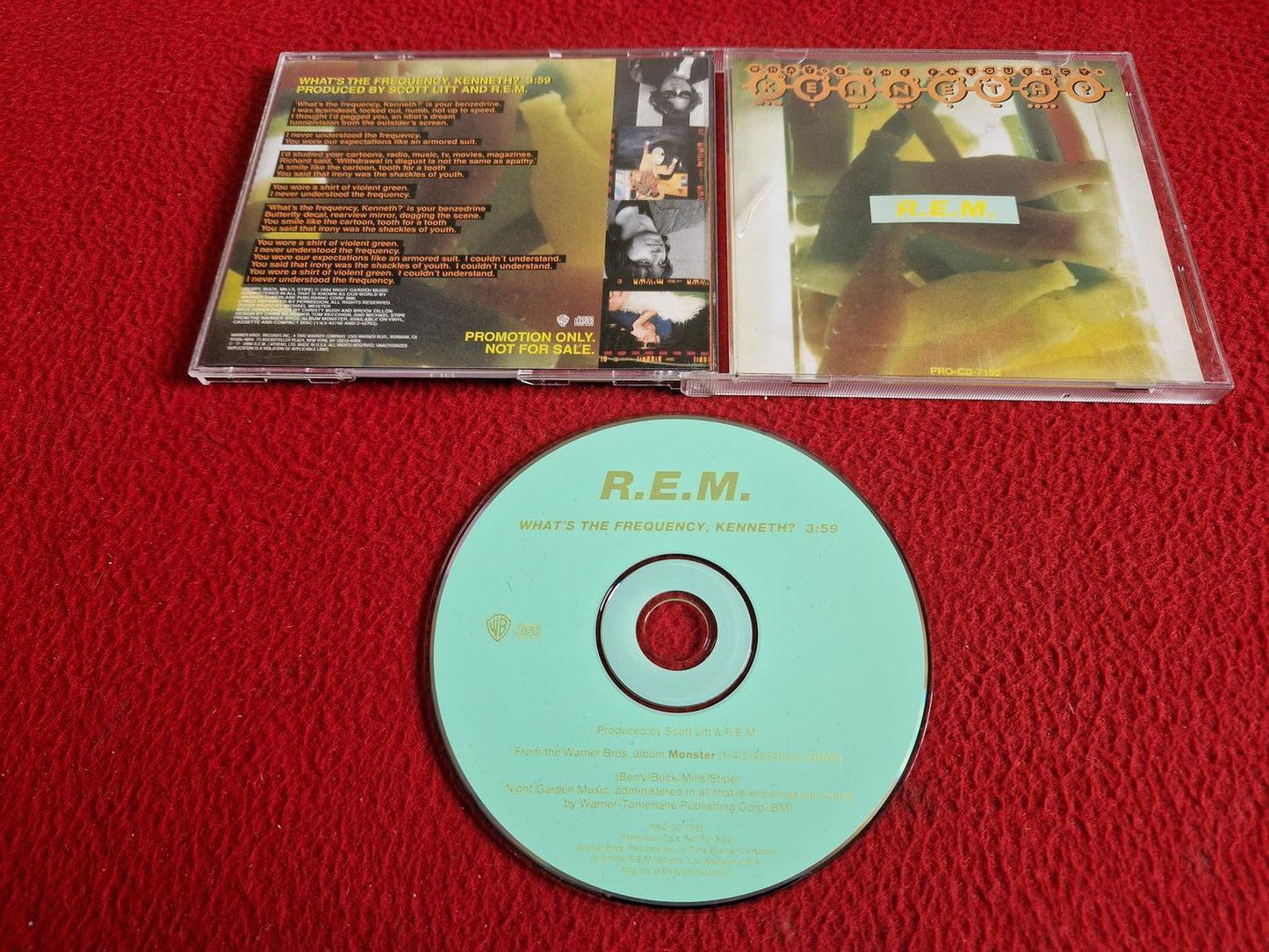 R.E.M. WHAT'S THE FREQUENCY, KENNETH? PROMO CD