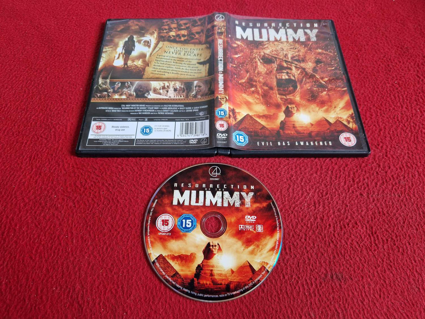 RESURRECTION OF THE MUMMY DVD