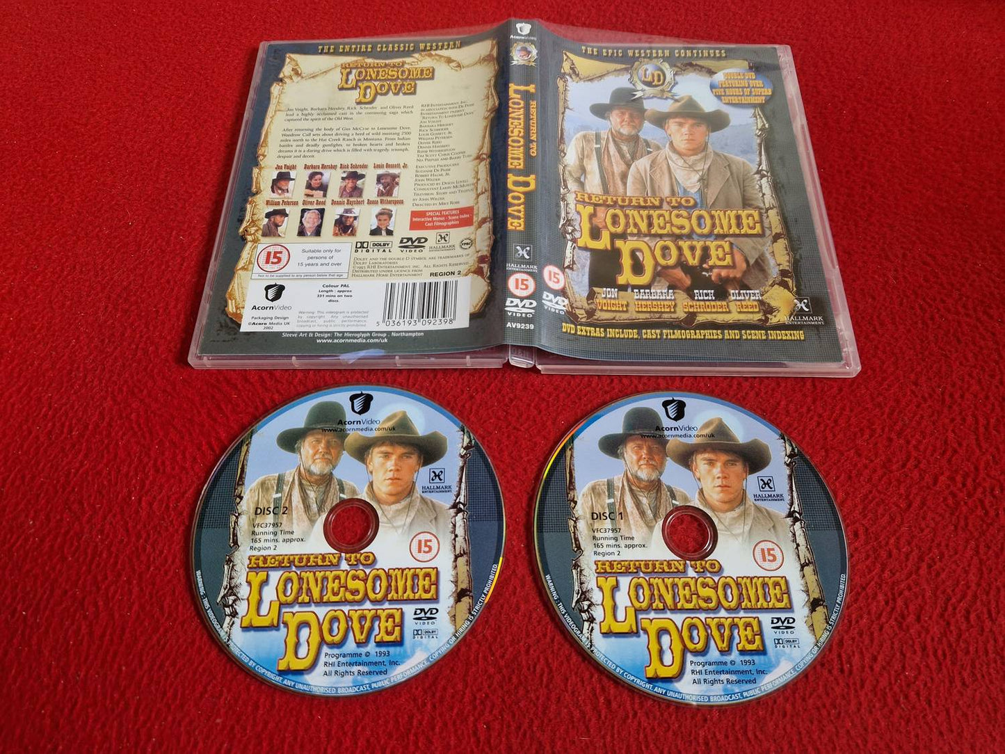 RETURN TO LONESOME DOVE DVD