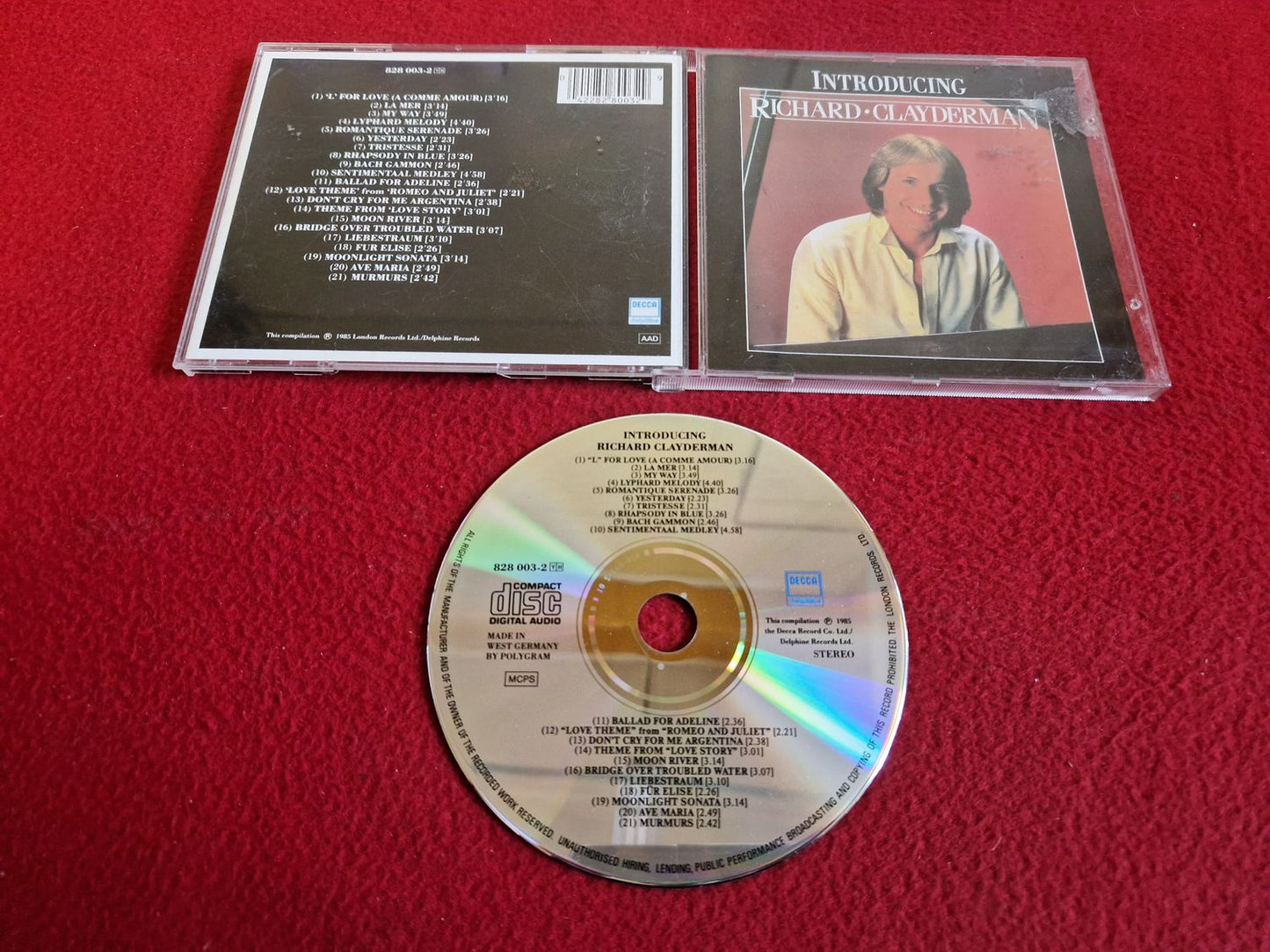 RICHARD CLAYDERMAN INTRODUCING CD