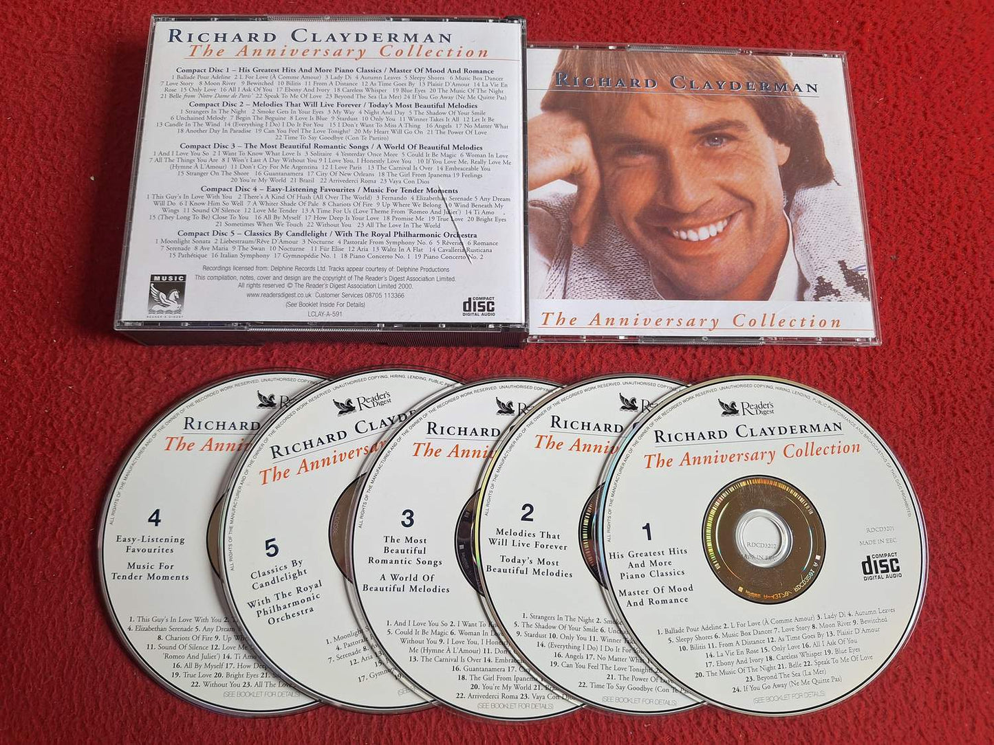 RICHARD CLAYDERMAN THE ANNIVERSARY COLLECTION CD BOX