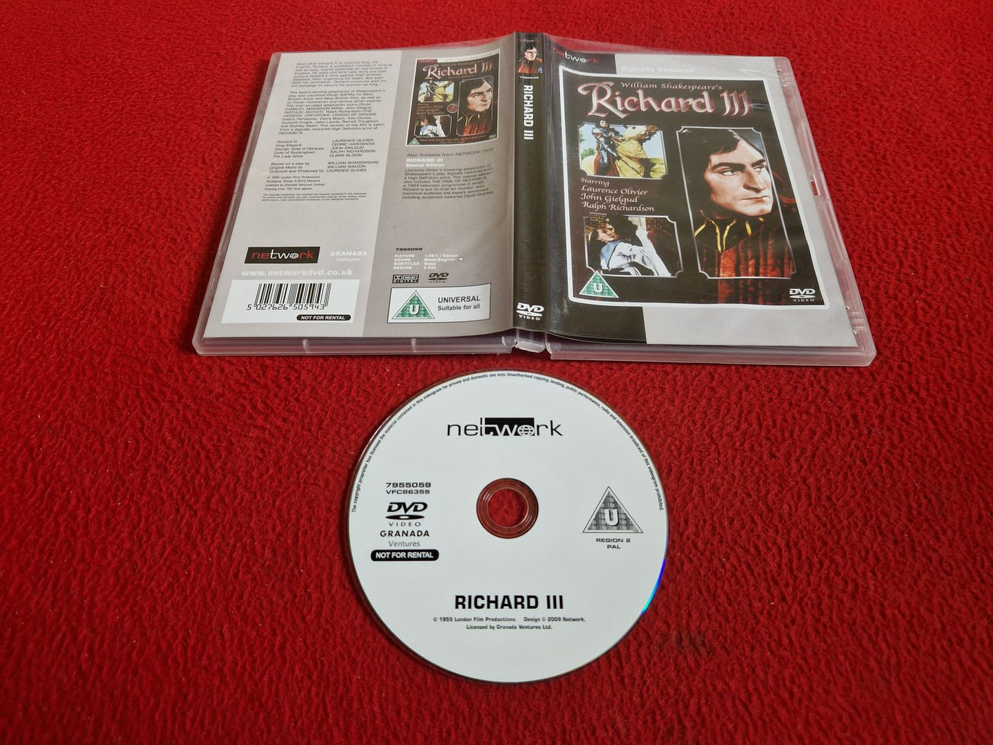 RICHARD III DVD
