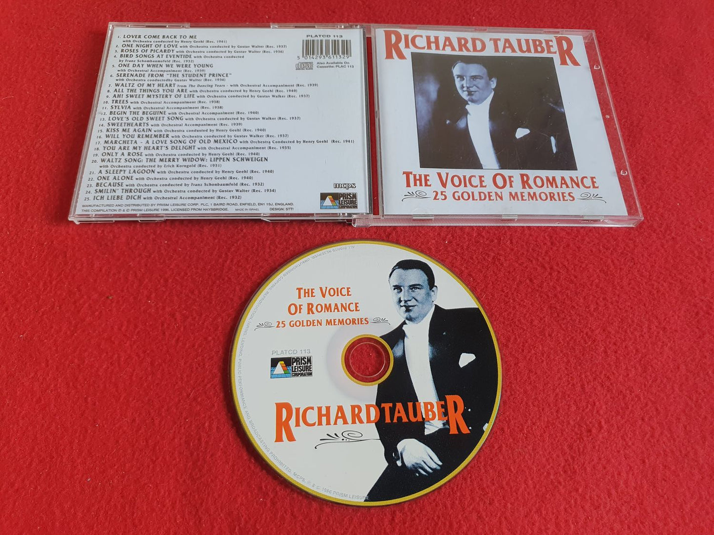 RICHARD TAUBER THE VOICE OF ROMANCE till CD