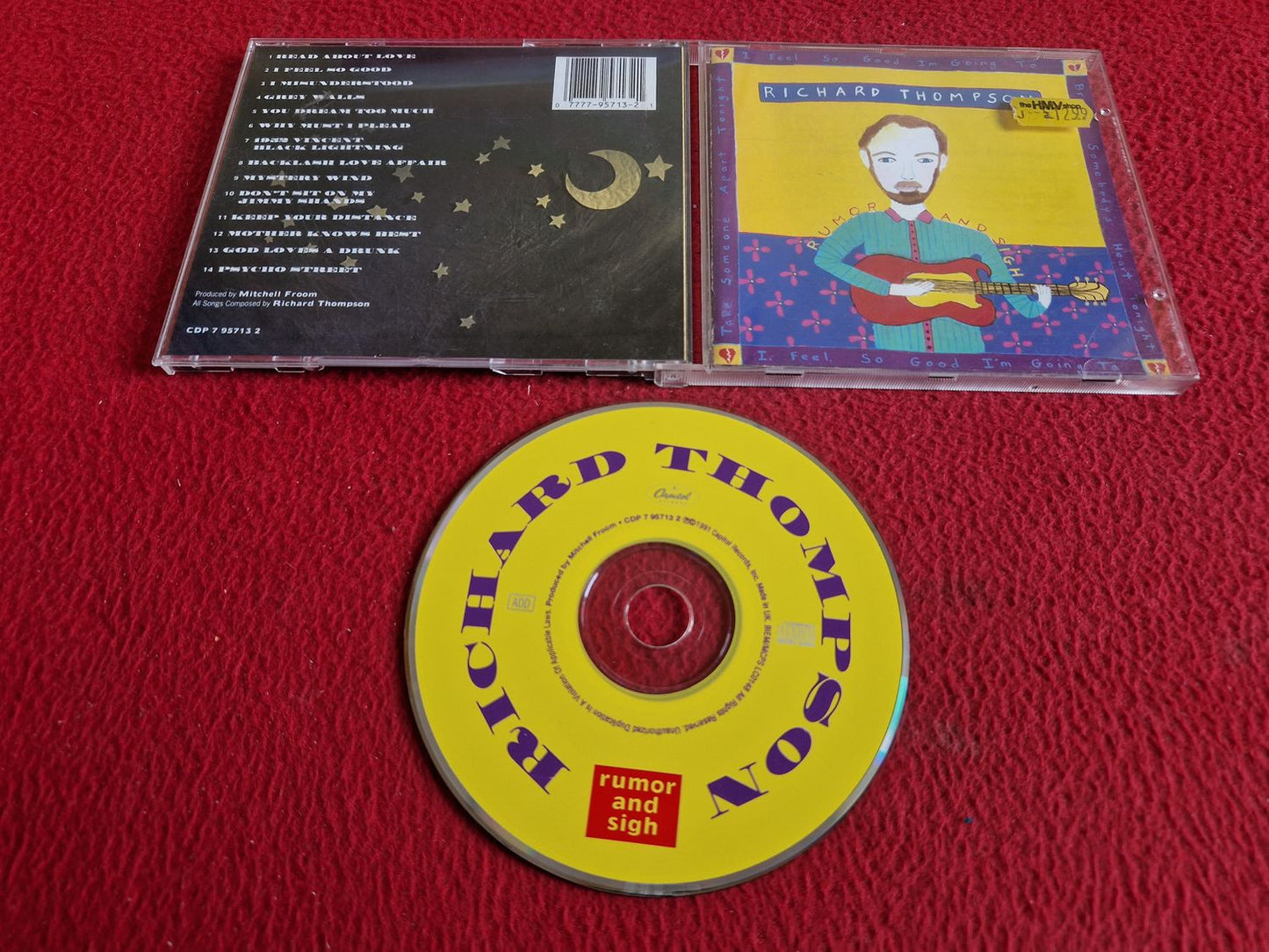 RICHARD THOMPSON RUMOR AND SIGH CD