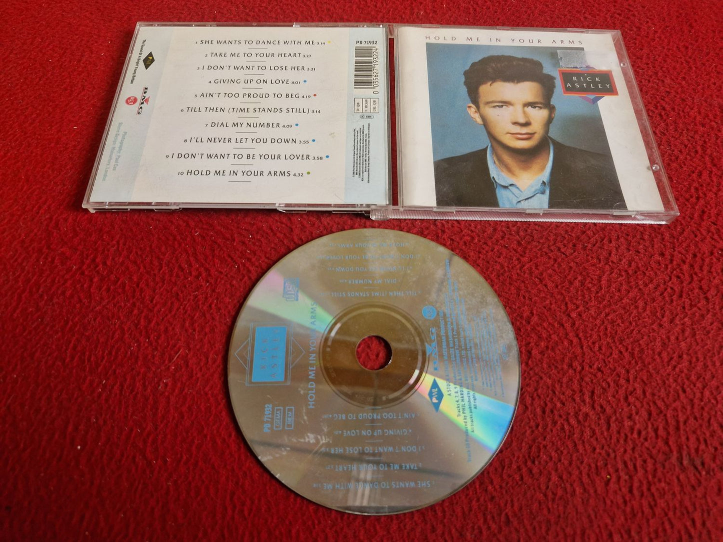RICK ASTLEY HOLD ME IN YOUR ARMS CD