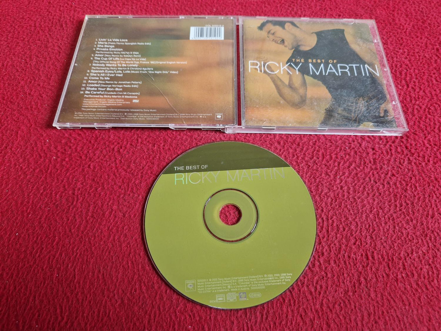 RICKY MARTIN THE BEST OF CD