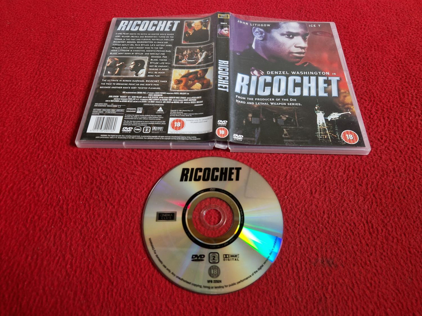 RICOCHET DVD