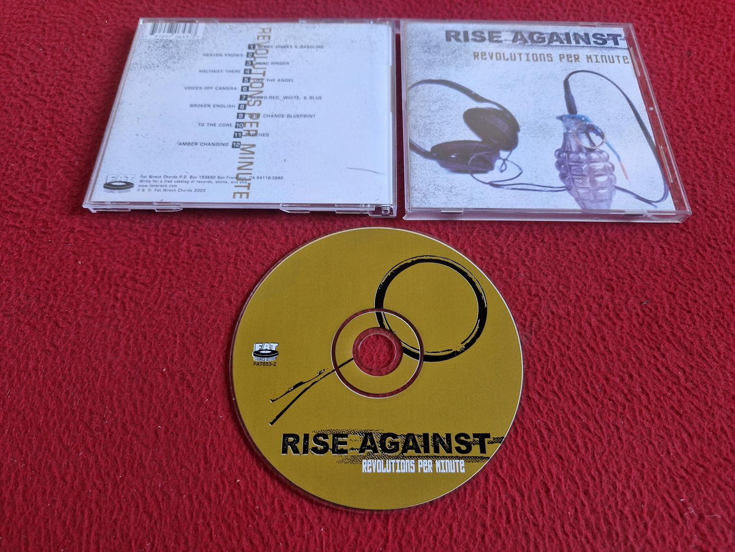 RISE AGAINST REVOLUTIONS PER MINUTE CD