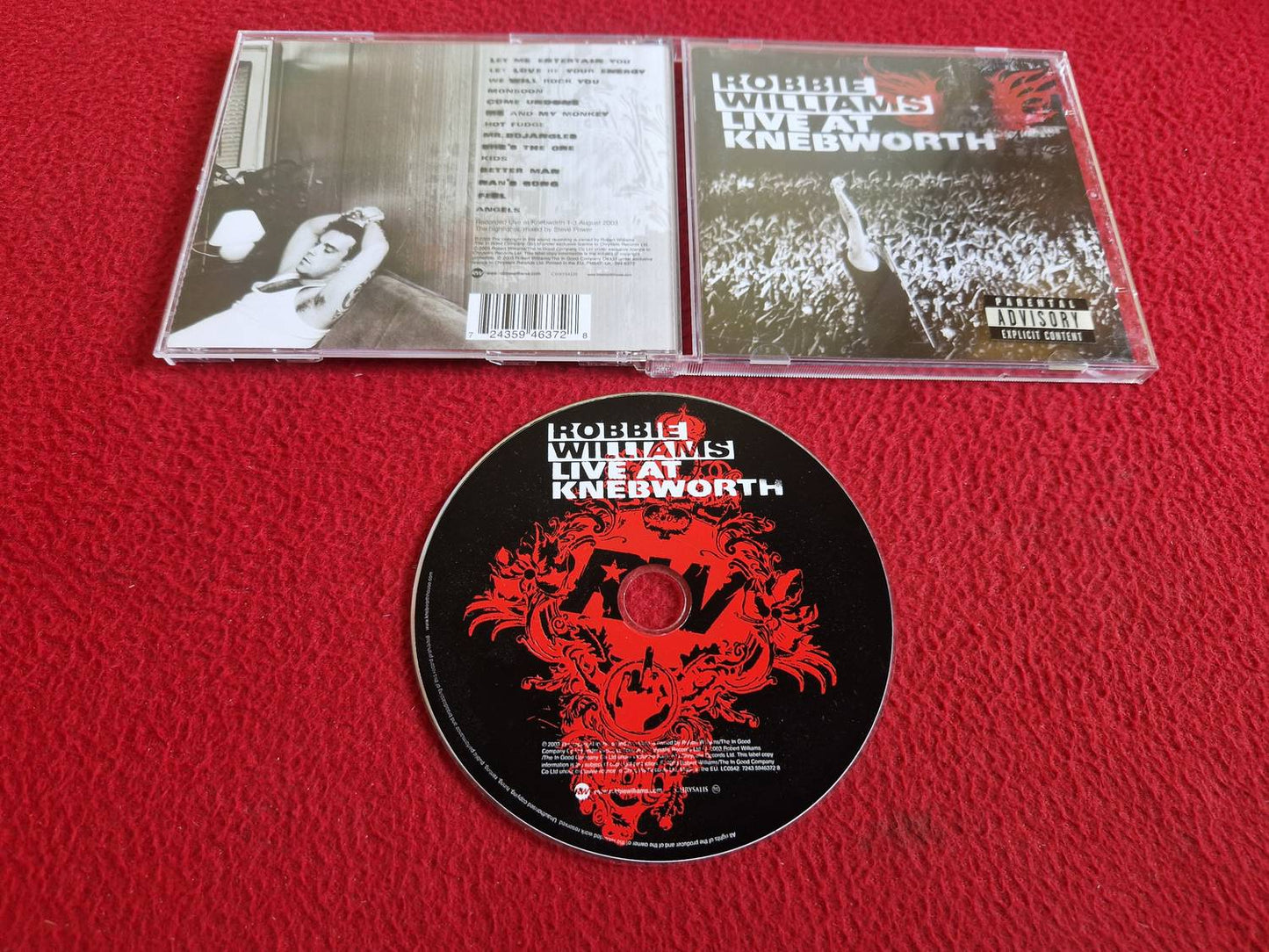ROBBIE WILLIAMS LIVE AT KNEBWORTH CD