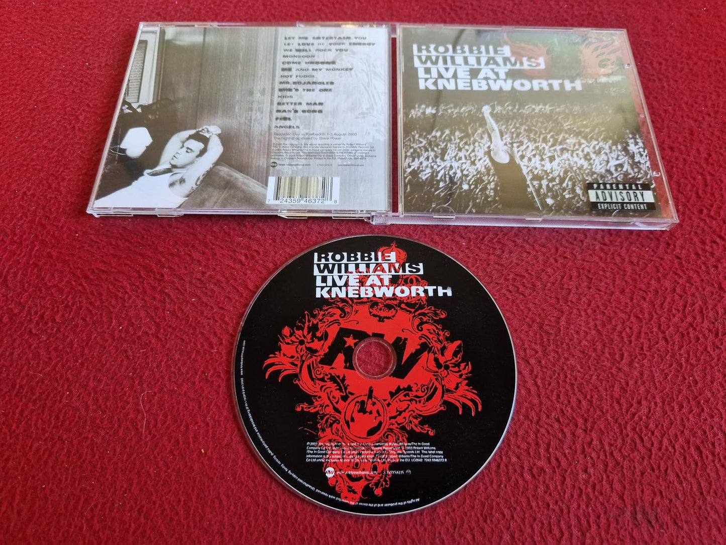ROBBIE WILLIAMS LIVE AT KNEBWORTH CD