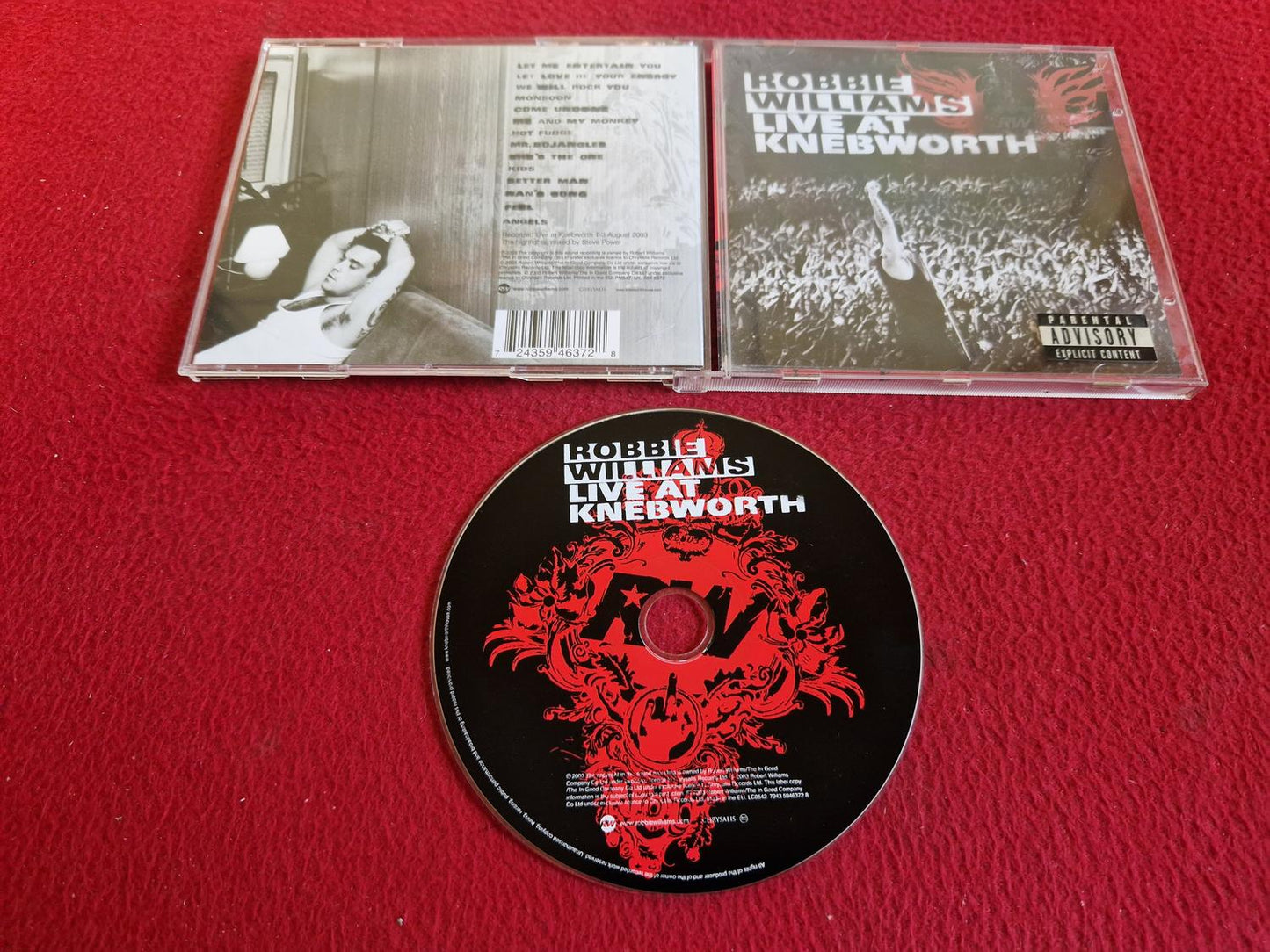 ROBBIE WILLIAMS LIVE AT KNEBWORTH CD