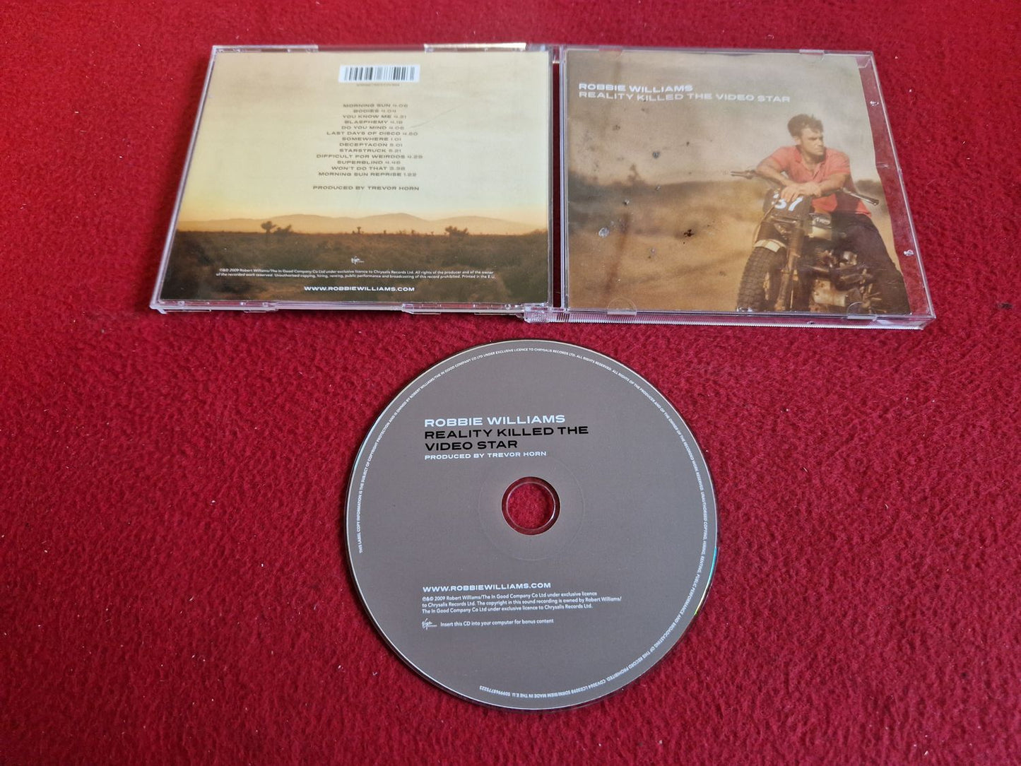 ROBBIE WILLIAMS REALITY KILLED THE VIDEO STAR CD