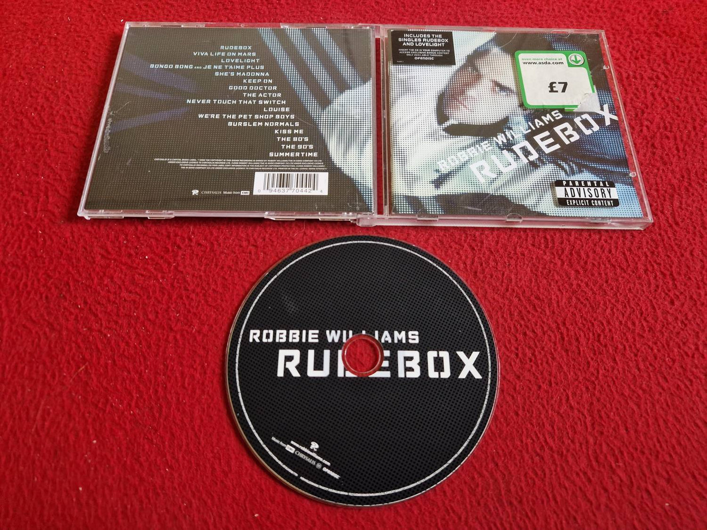 ROBBIE WILLIAMS RUDEBOX CD