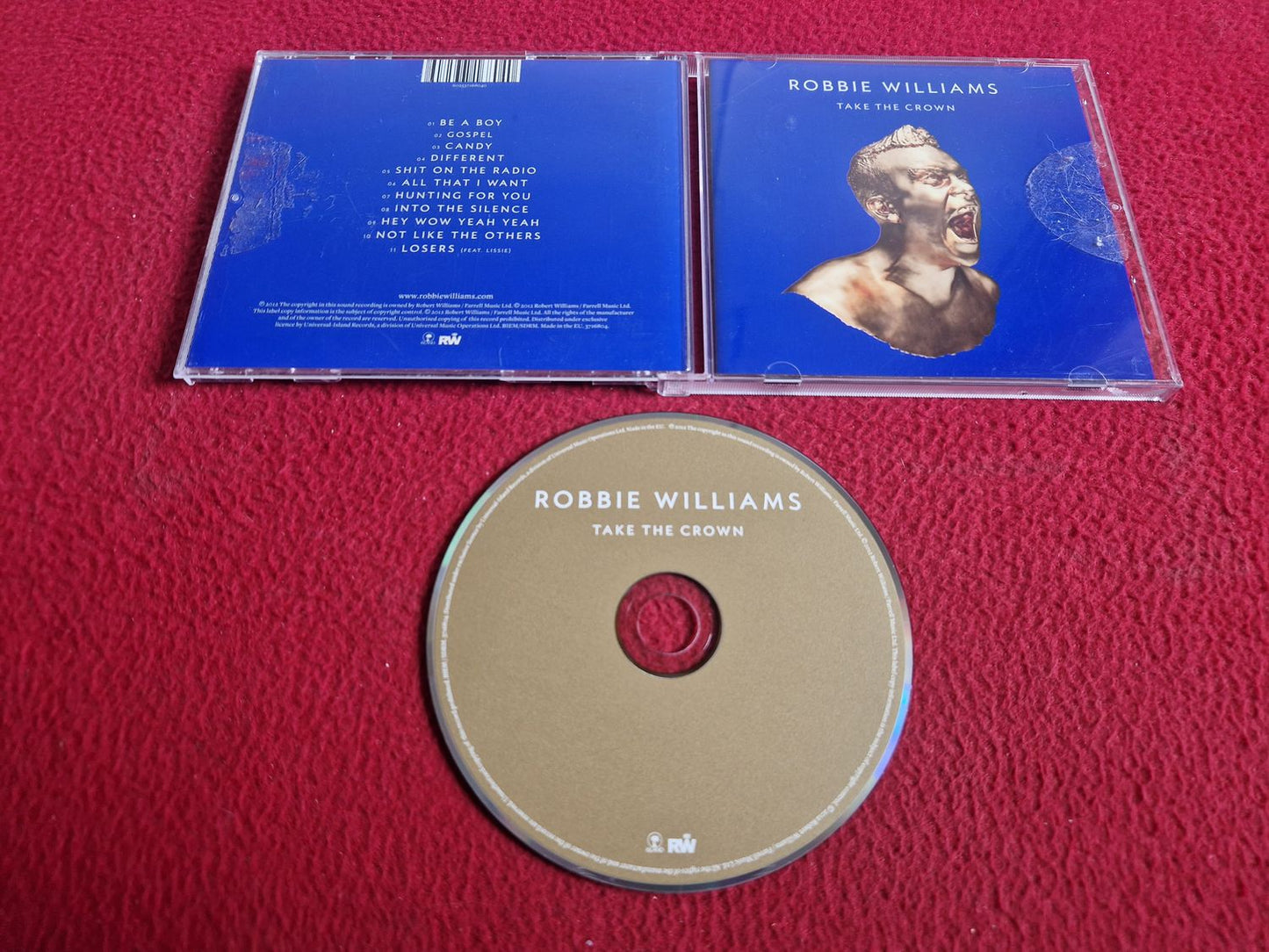 ROBBIE WILLIAMS TAKE THE CROWN CD