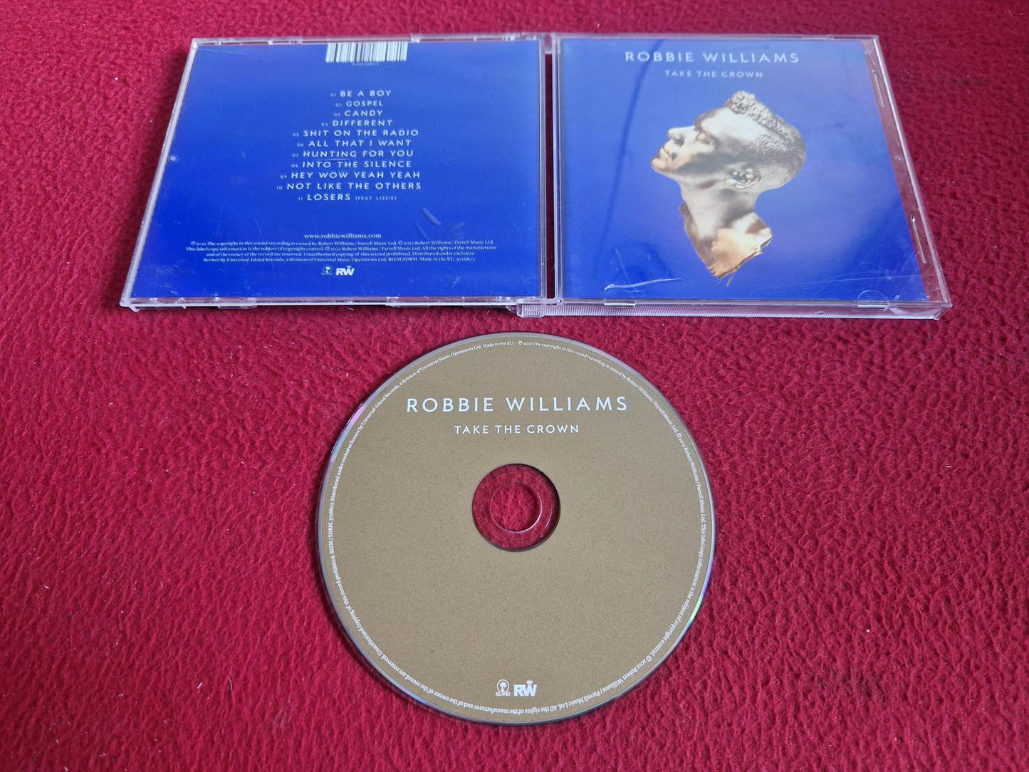 ROBBIE WILLIAMS TAKE THE CROWN CD