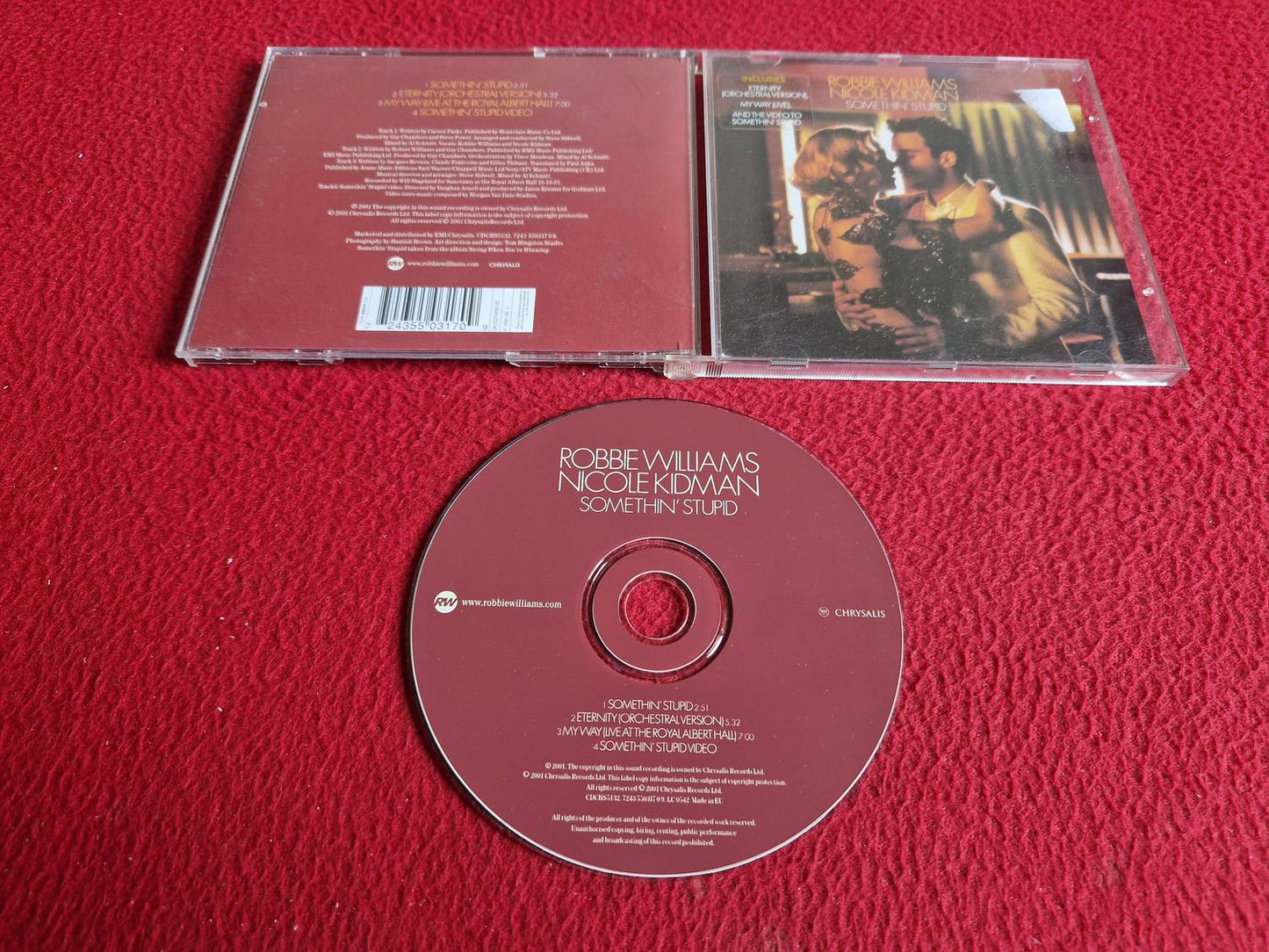 ROBBIE WILLIWAMS NICOLE KIDMAN SOMTHIN' STUPID CD