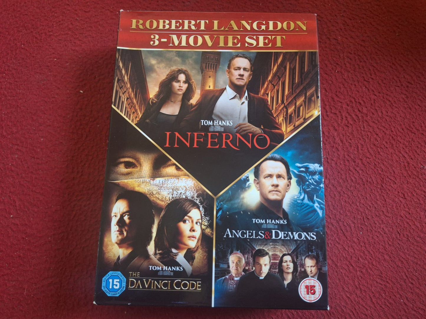 ROBERT LANGDON - DA VINCI CODE / ANGELS & DEMONS / INFERNO BOX DVD