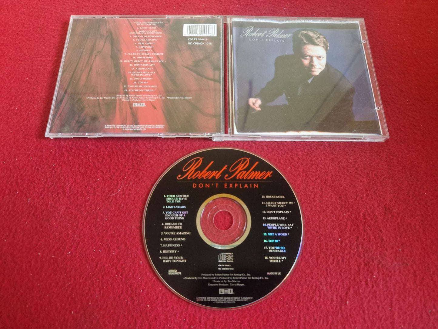 ROBERT PALMER DON'T EXPLAIN till CD