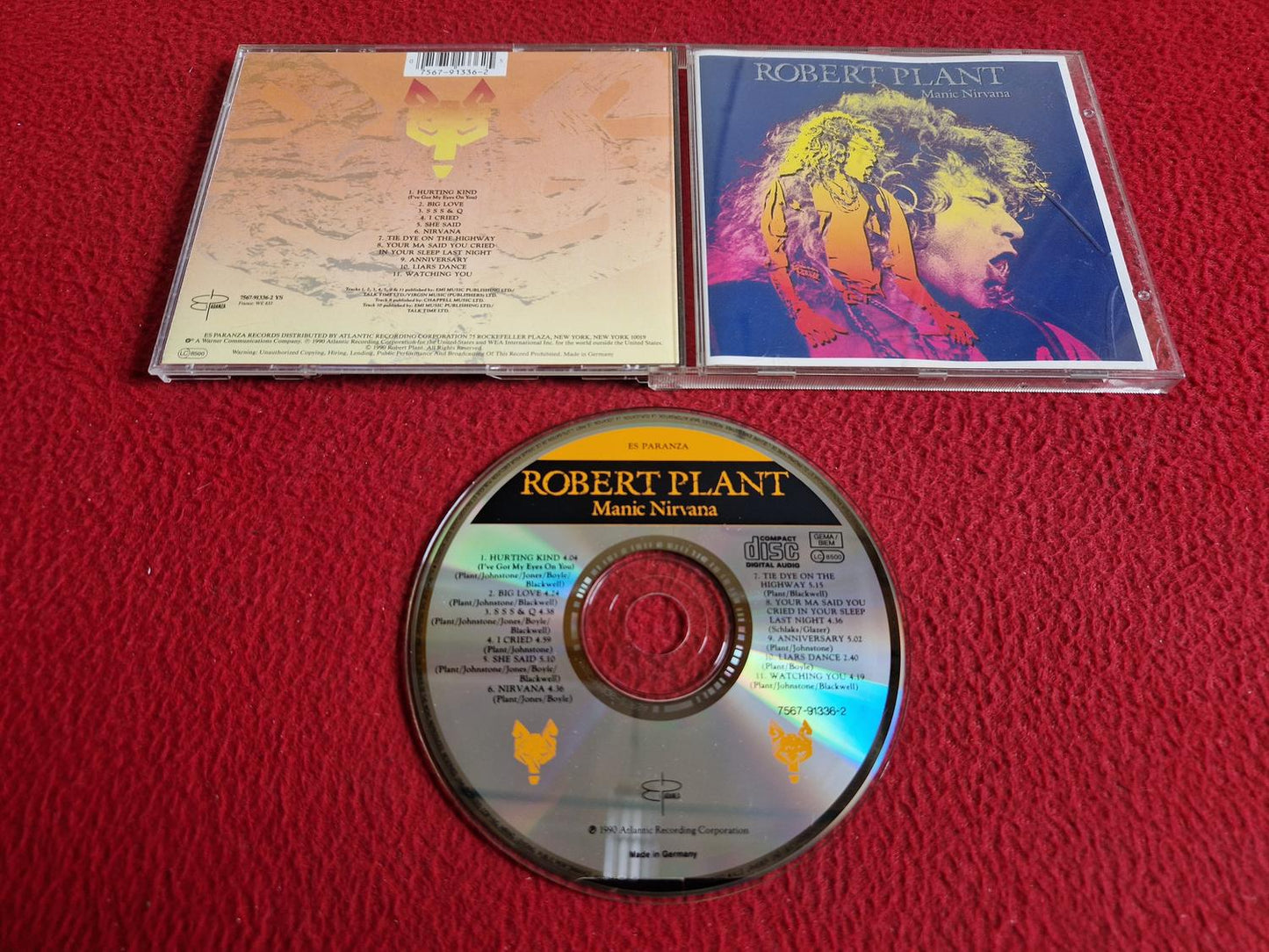 ROBERT PLANT MANIC NIRVANA CD