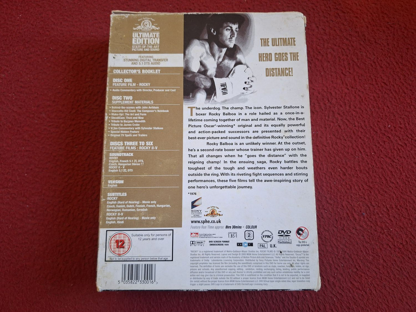 ROCKY ANTHOLOGY ULTIMATE EDITION BOX DVD