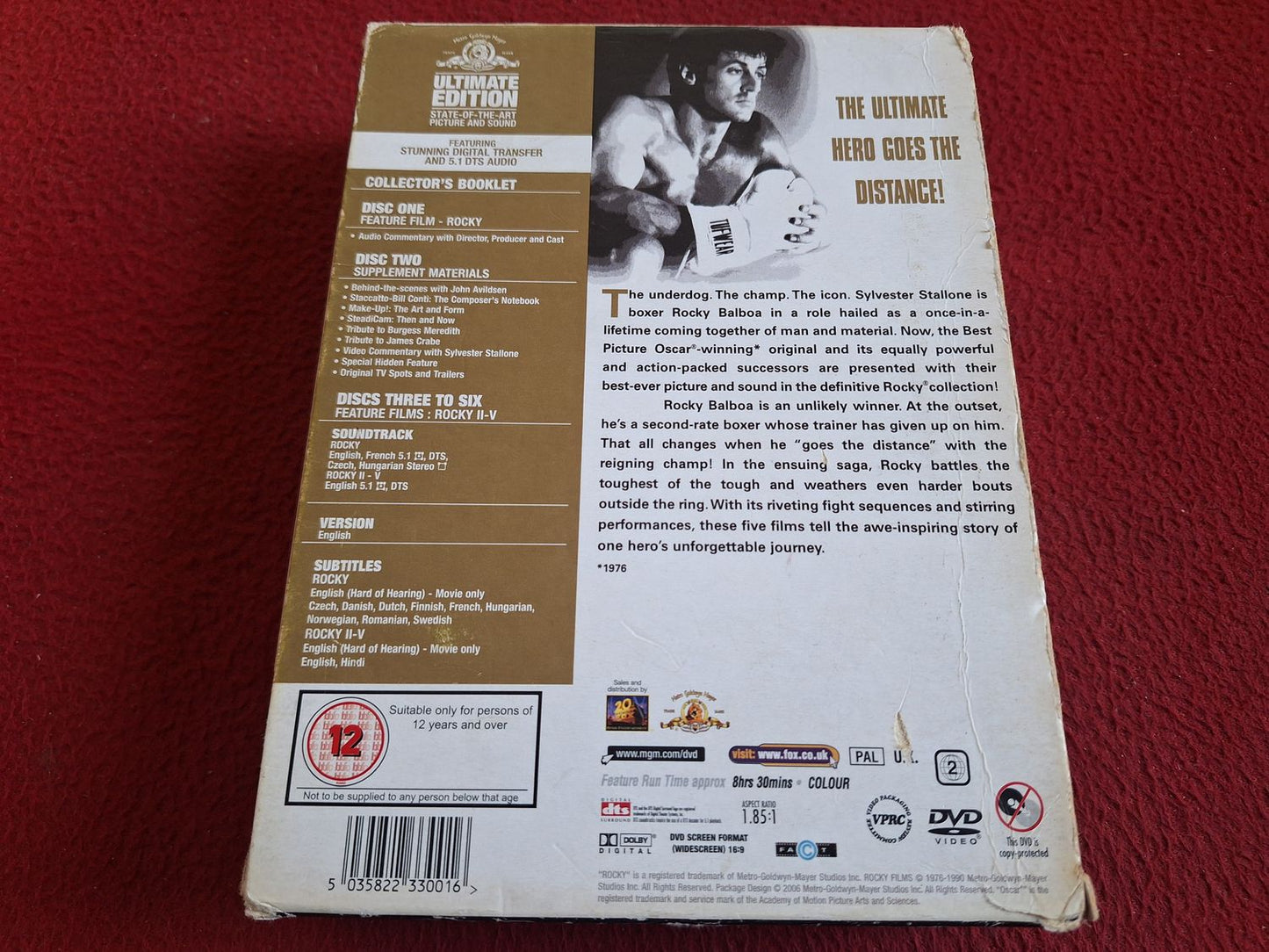 ROCKY ANTHOLOGY ULTIMATE EDITION BOX DVD