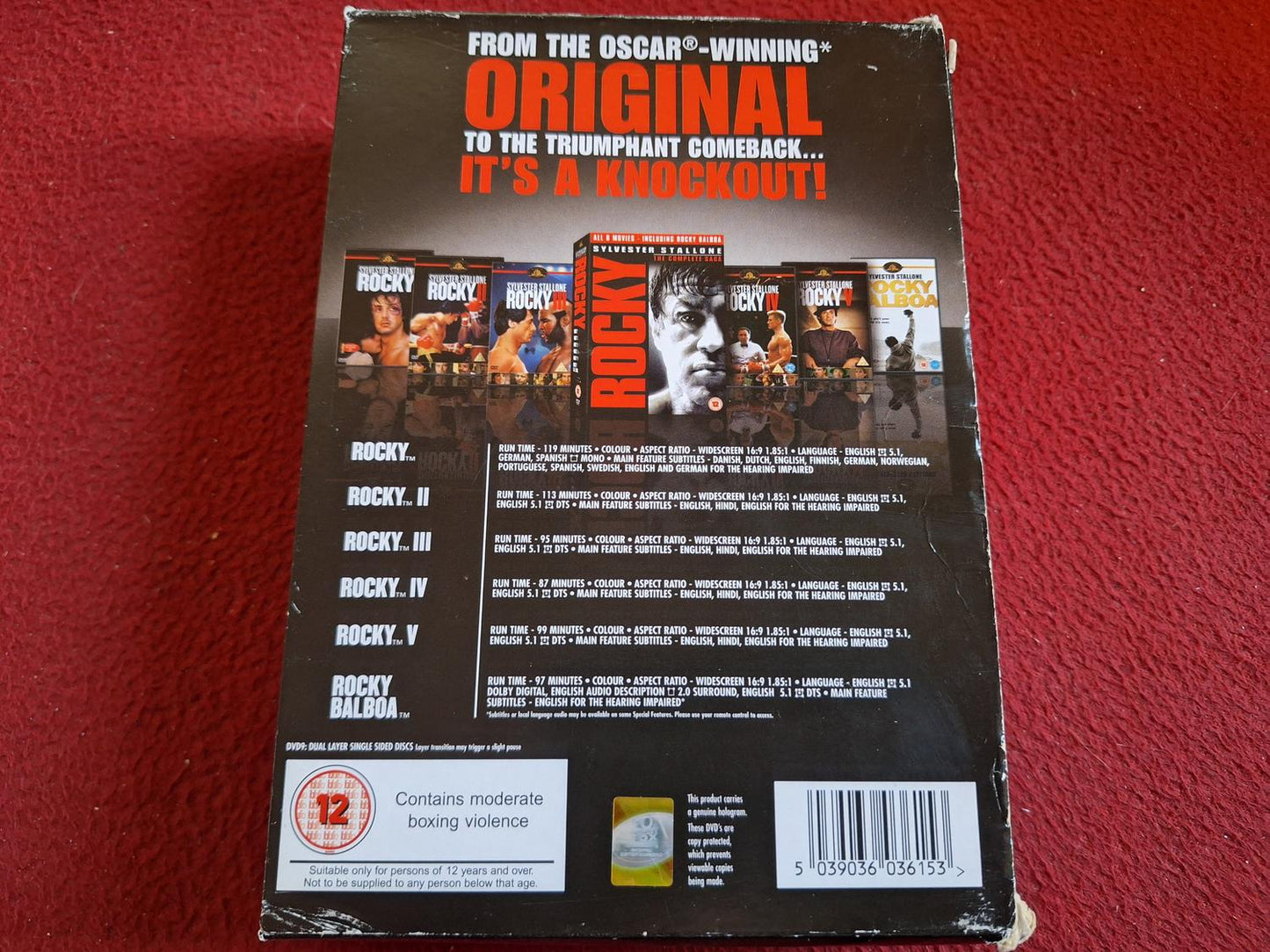 ROCKY THE COMPLETE SAGA BOX DVD