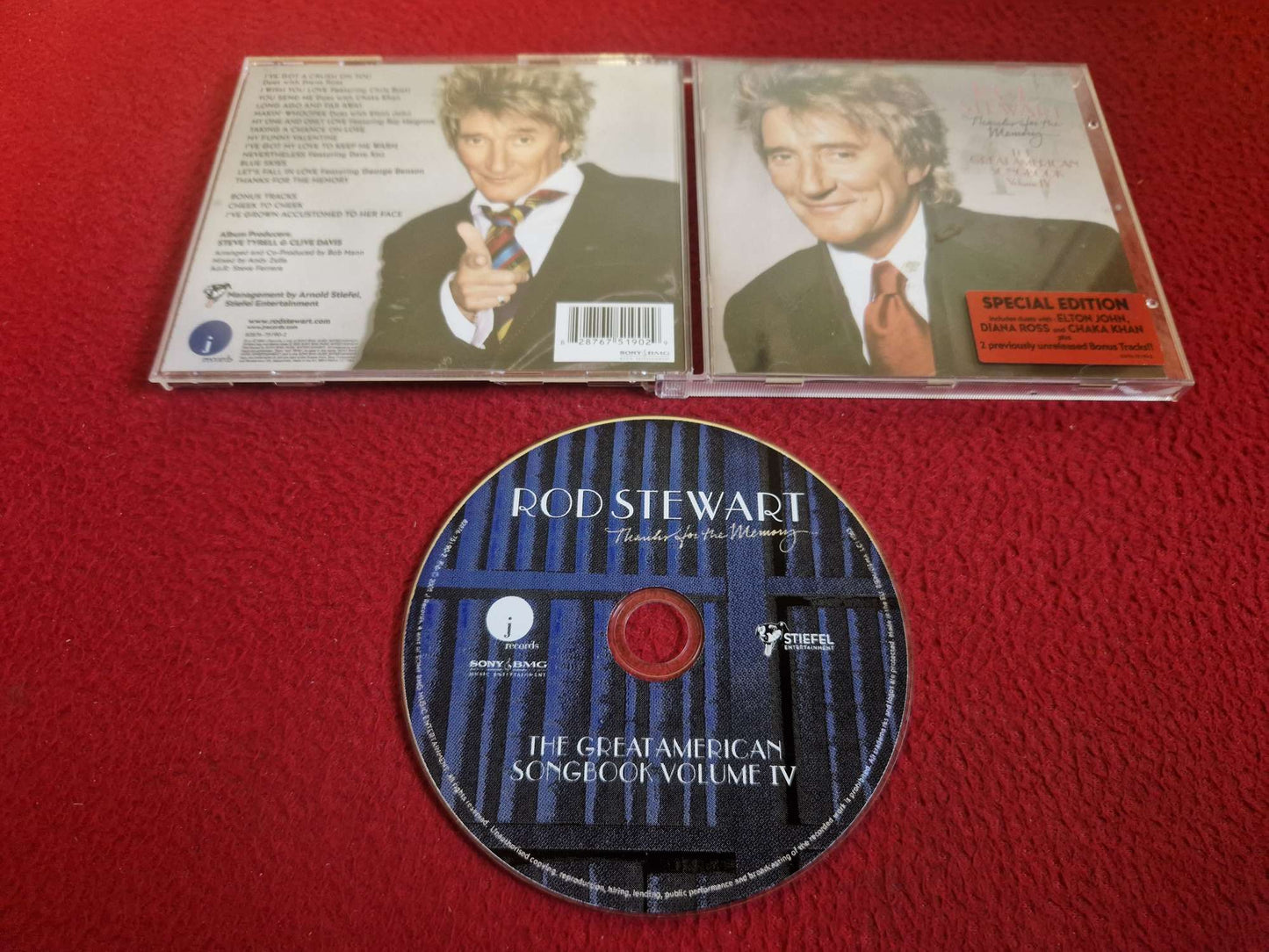 ROD STEWART THANKS FOR THE MEMORY THE GREAT AMERICAN SONGBOOK VOLUME IV CD