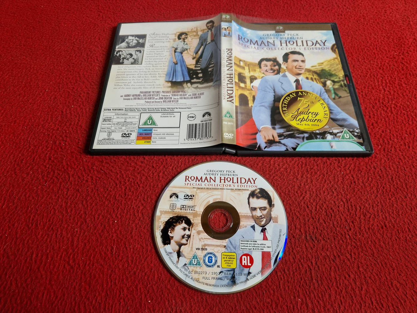 ROMAN HOLIDAY DVD