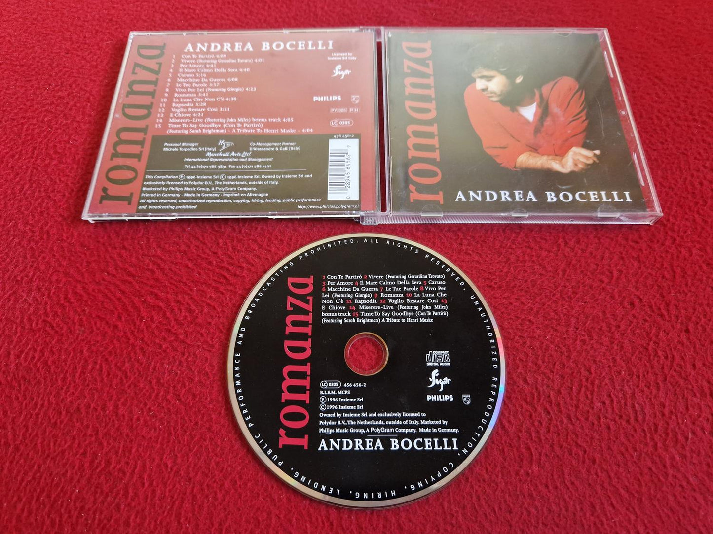 ROMANZA ANDREA BOCELLI CD