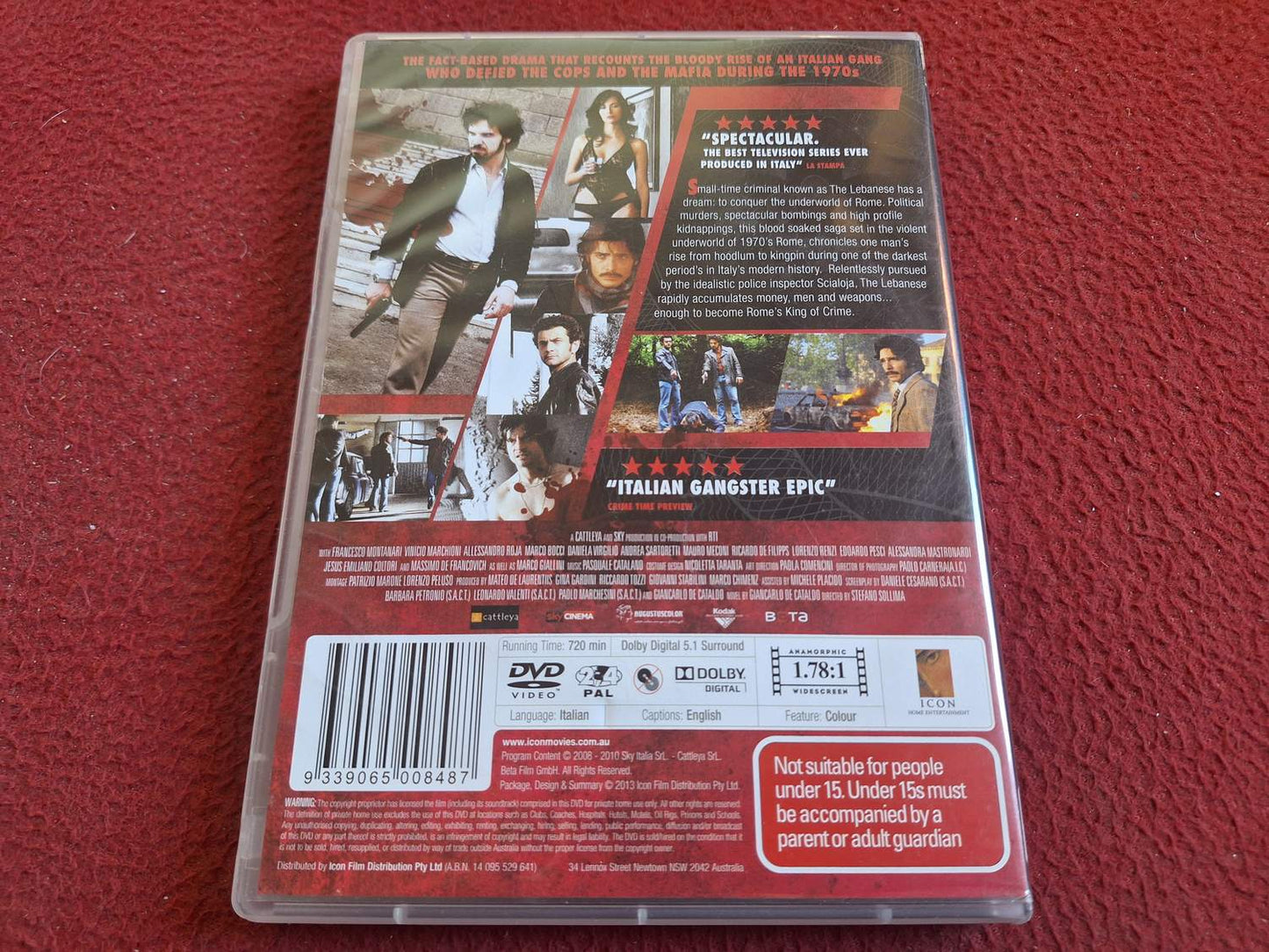 ROMANZO CRIMINALE SEASON 1 [ ITALIENSKT TAL ENGELSK TEXT ] BOX DVD