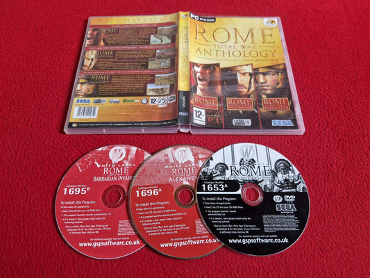 ROME TOTAL WAR ANTHOLOGY - TOTAL WAR / BARBARIAN INVASION / ALEXANDER till PC