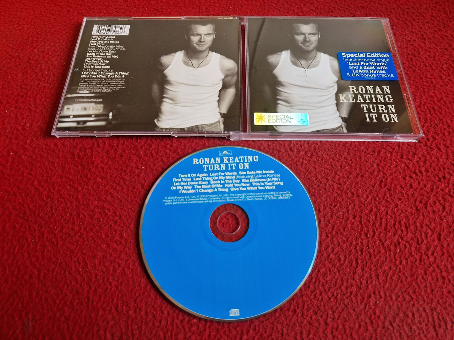 RONAN KEATING TURN IT ON CD