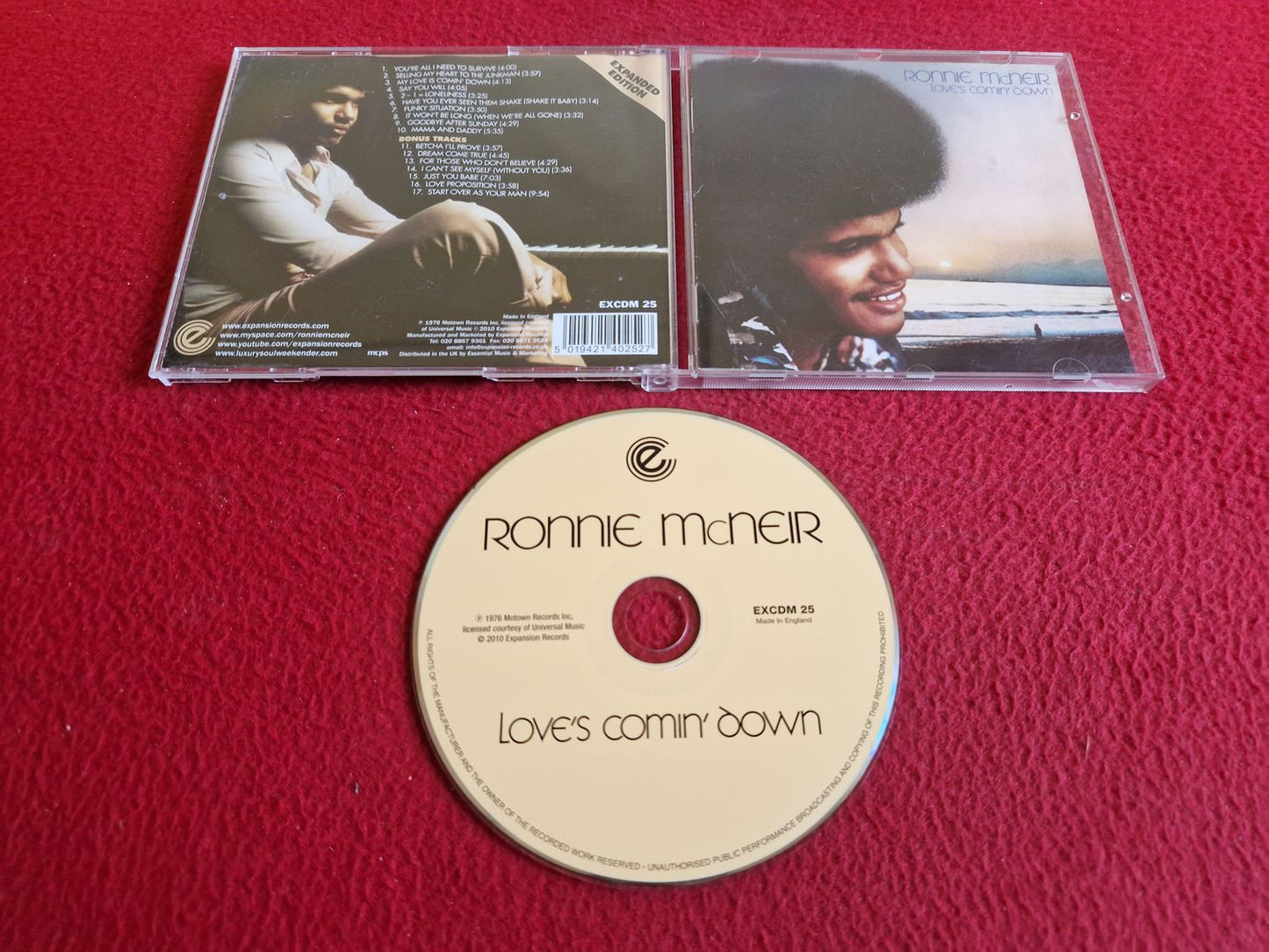 RONNIE MCNEIR LOVE'S COMIN' DOWN CD