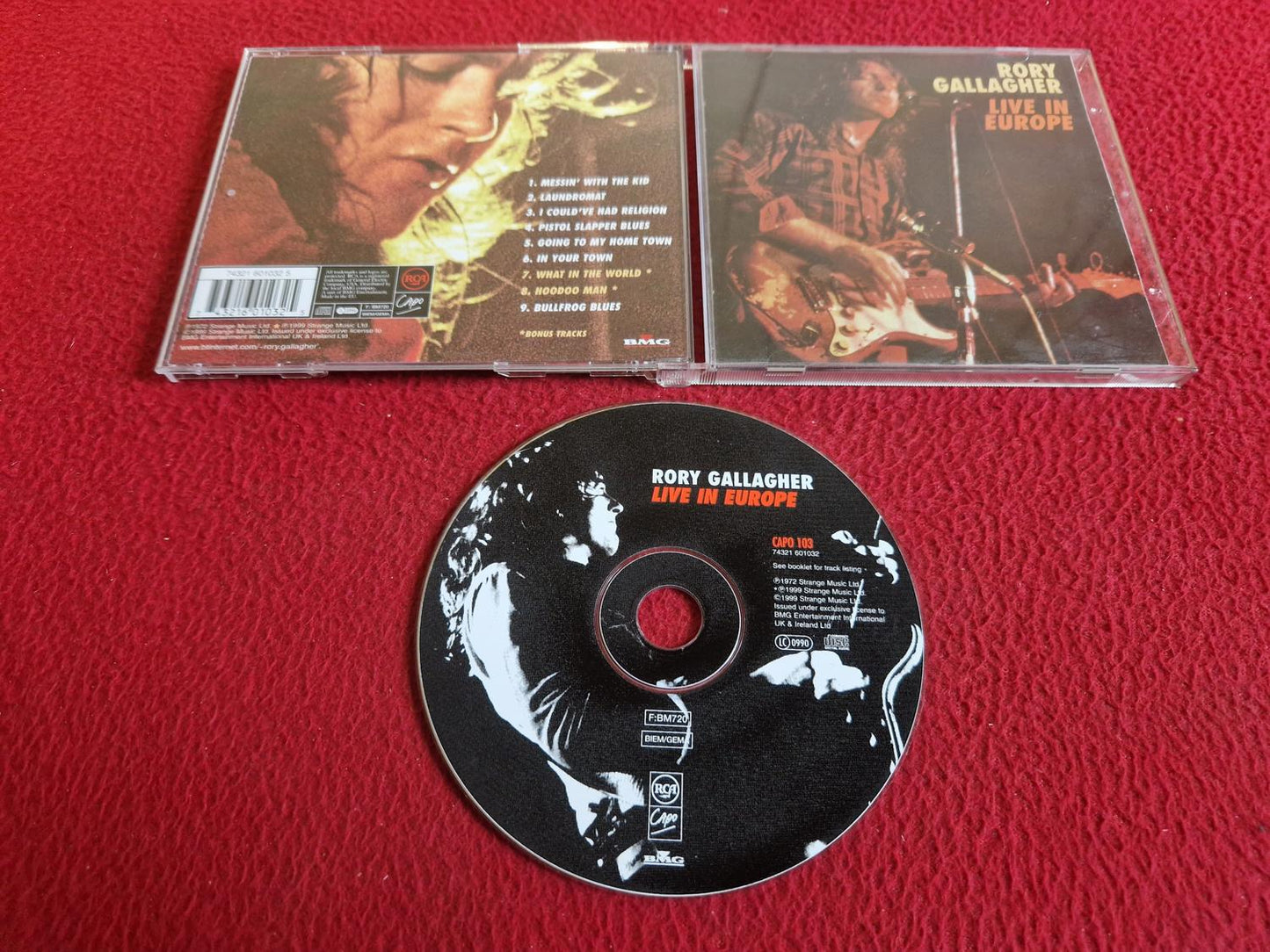 RORY GALLAGHER LIVE IN EUROPE CD