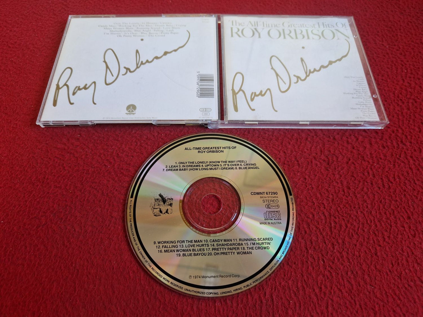 ROY ORBISON ALL-TIME GREATEST HITS OF CD