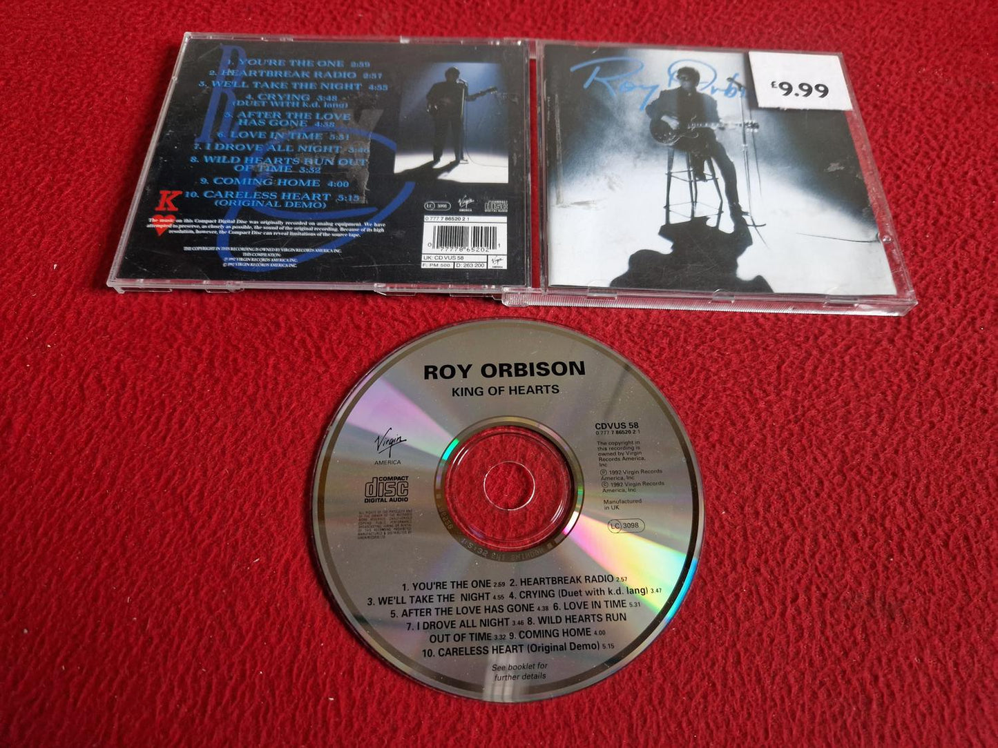 ROY ORBISON KING OF HEARTS CD