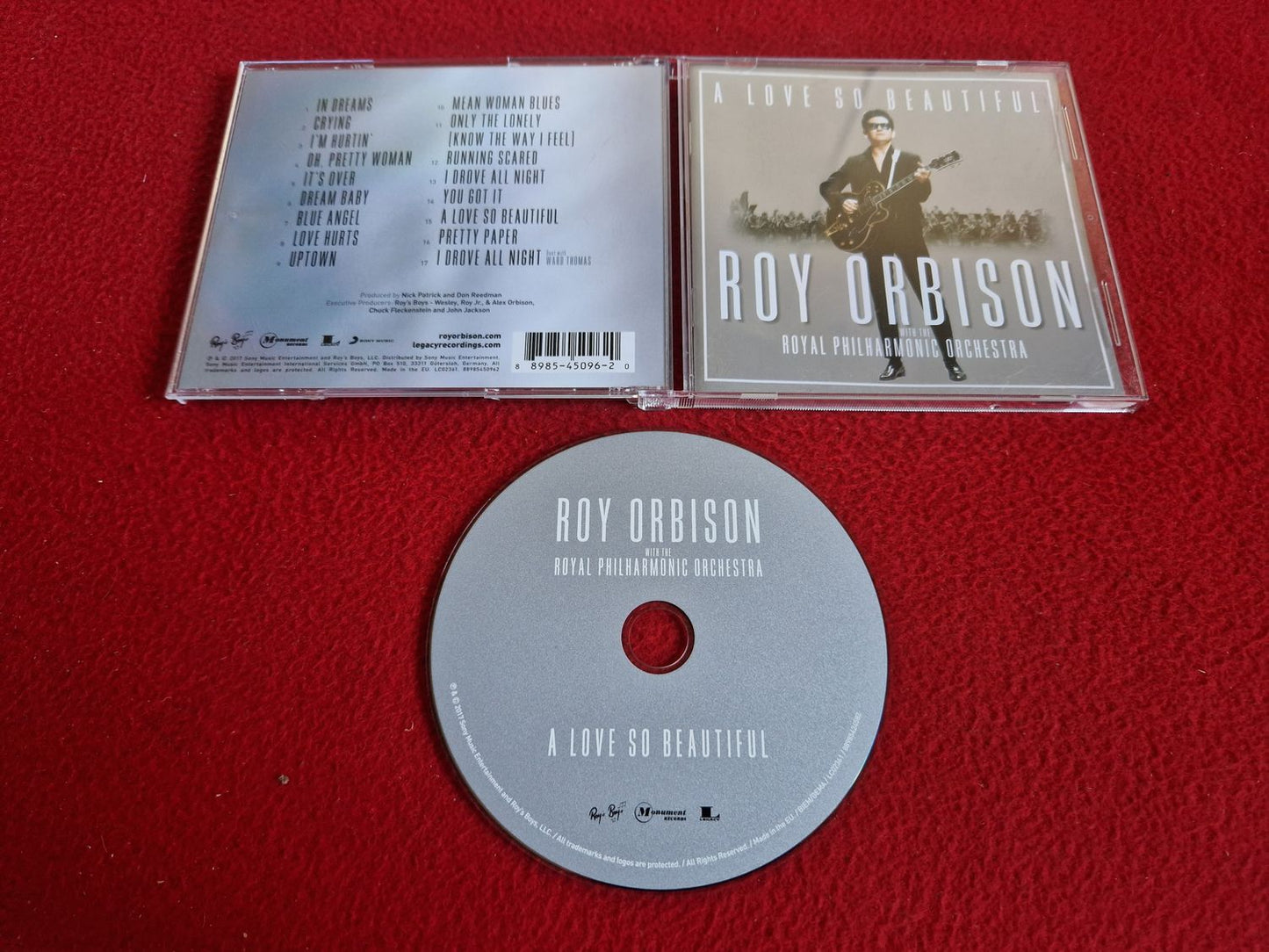 ROY ORBISON ROYAL PHILHARMONIC ORCHESTRA A LOVE SO BEAUTIFUL CD