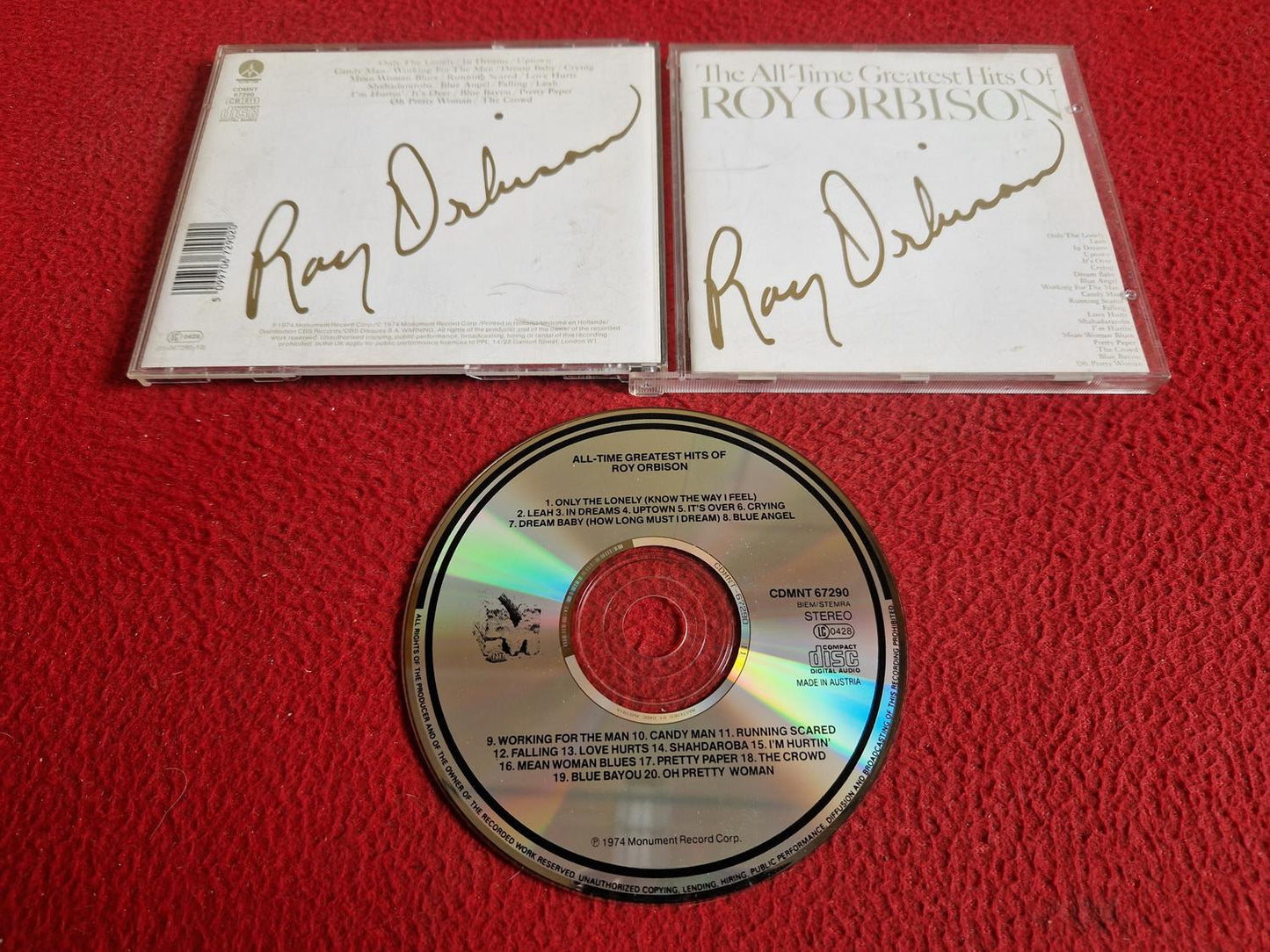 ROY ORBISON THE ALL-TIME GREATEST HITS OF CD