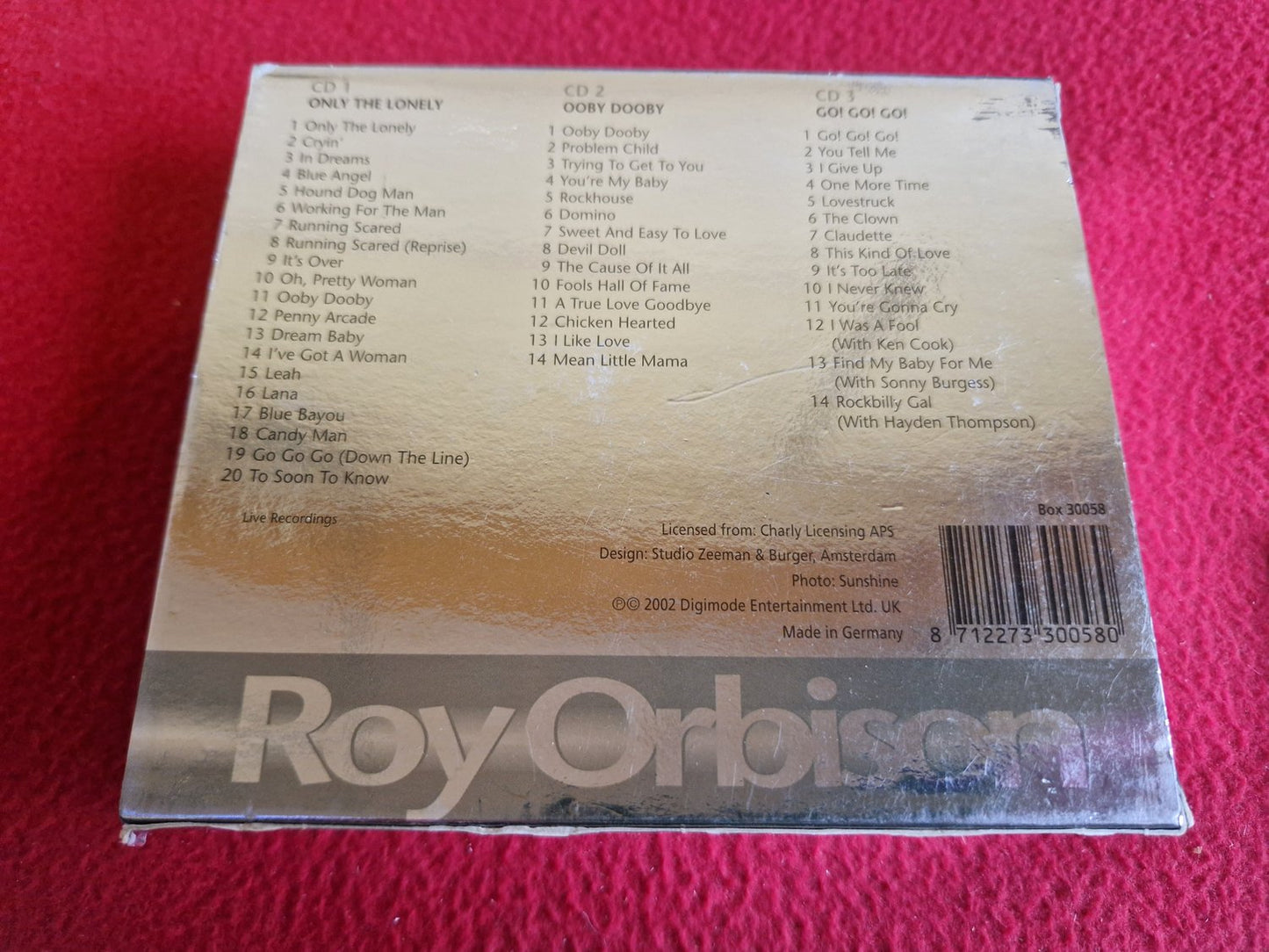 ROY ORBISON TRIPLE TREASURES CD BOX