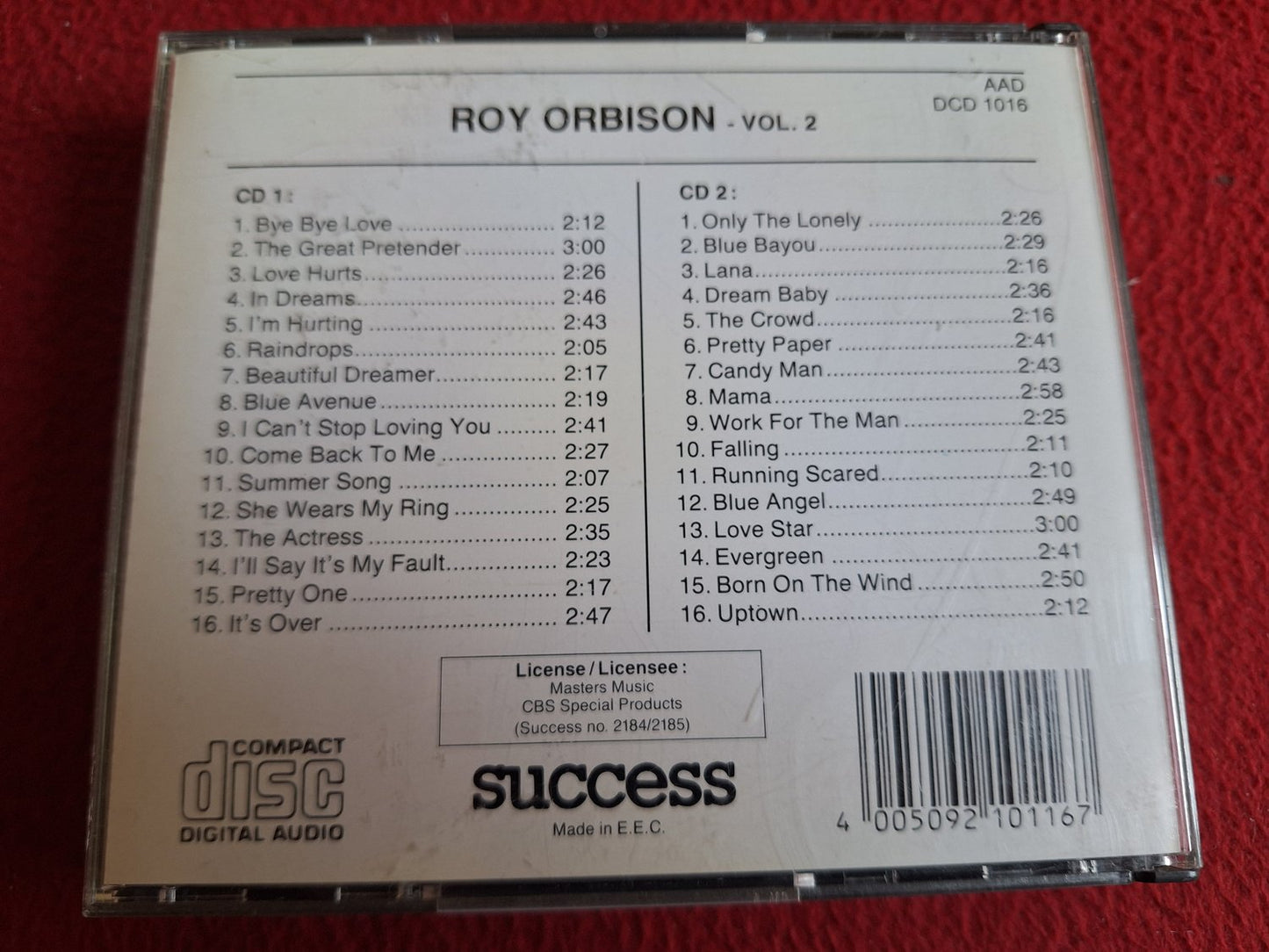 ROY ORBISON VOL 2 CD BOX