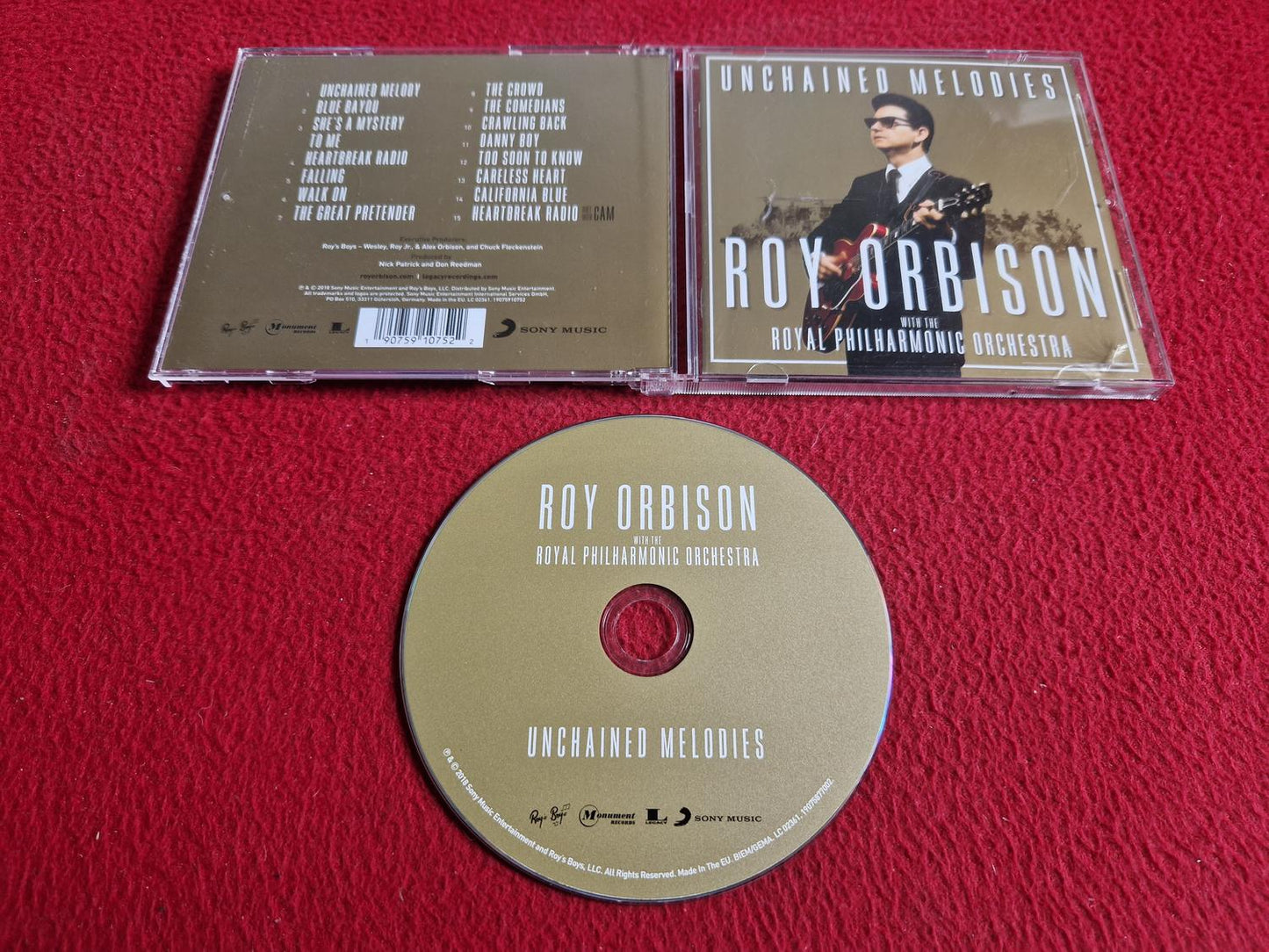 ROY ORBISON WITH THE PHILHARMONIC ORCHESTRA UNCHAINED MELODIES CD