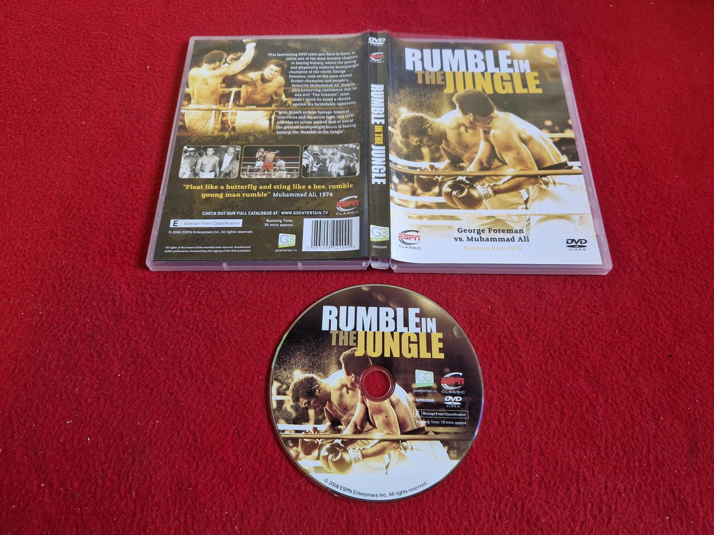 RUMBLE IN THE JUNGLE till DVD
