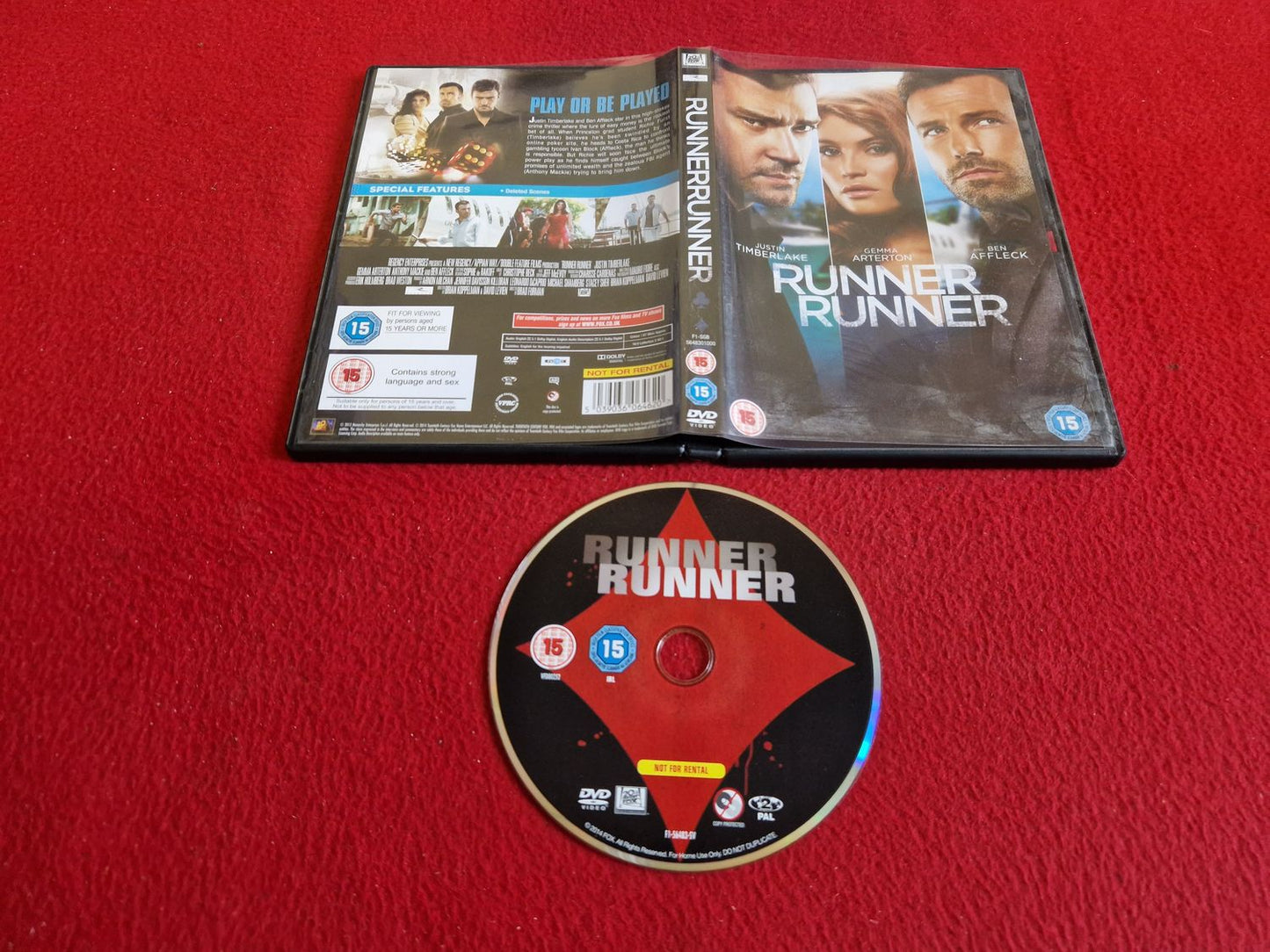 RUNNER RUNNER DVD