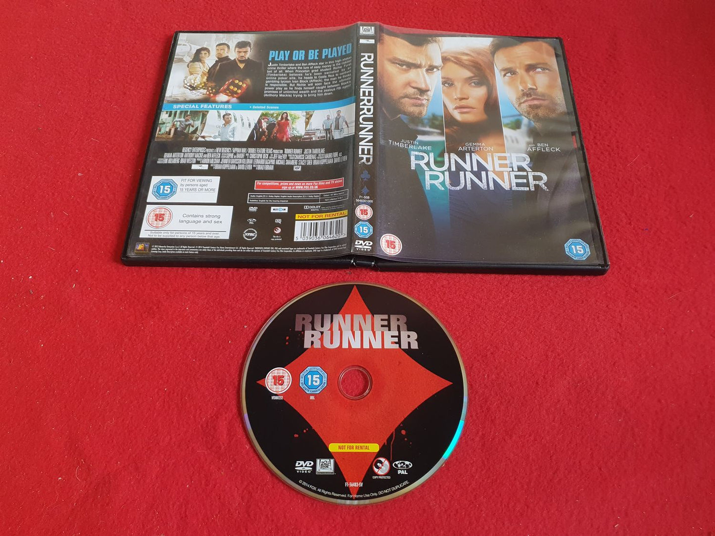 RUNNER RUNNER till DVD