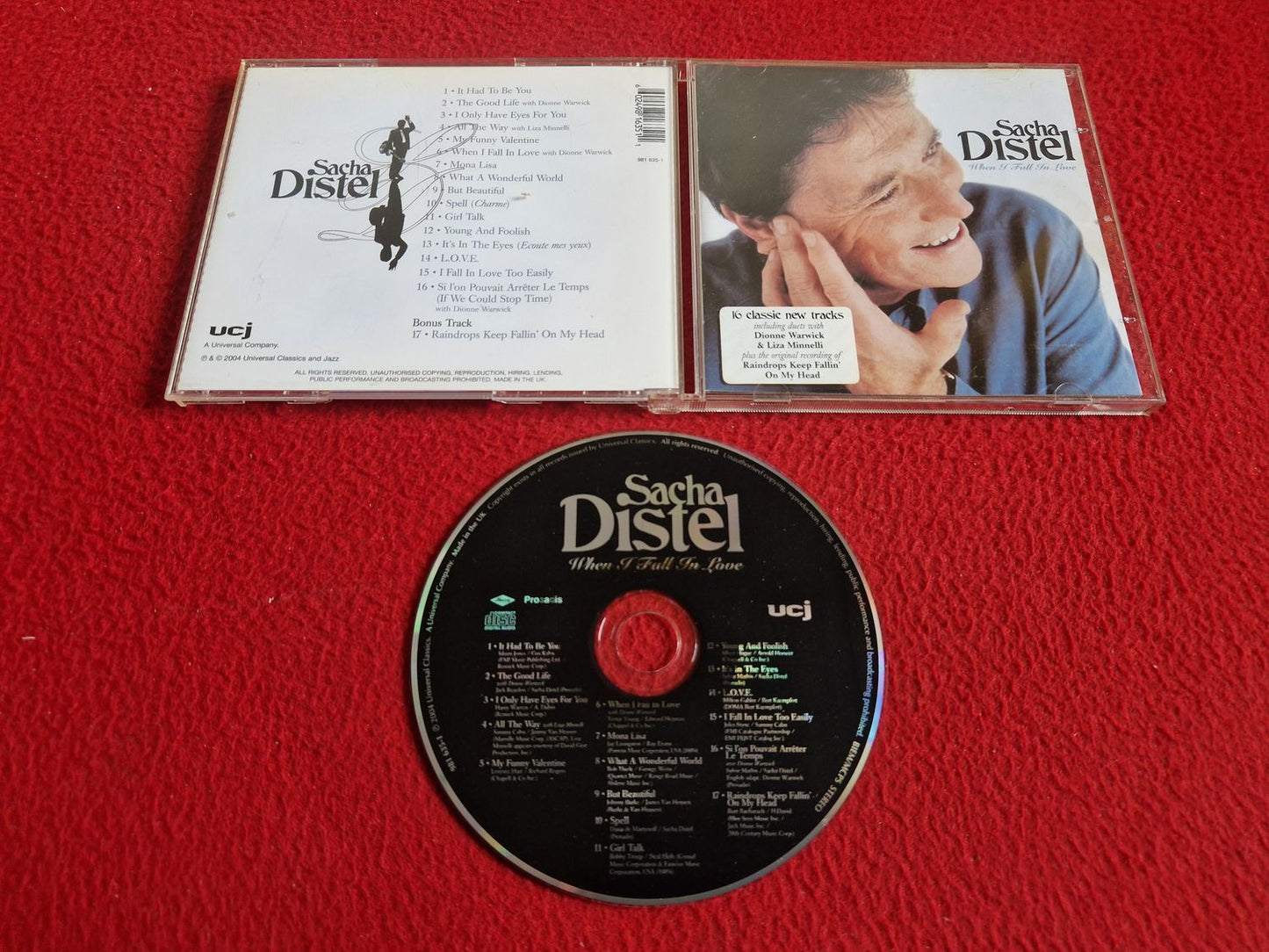 SACHA DISTEL WHEN I FALL IN LOVE CD