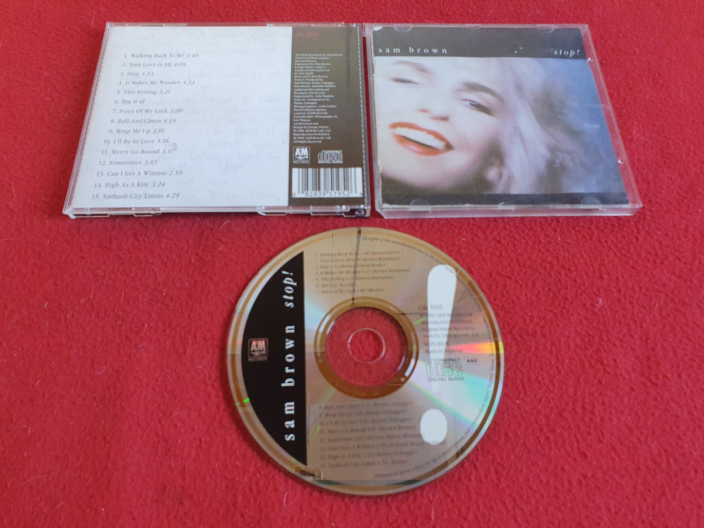 SAM BROWN STOP! till CD